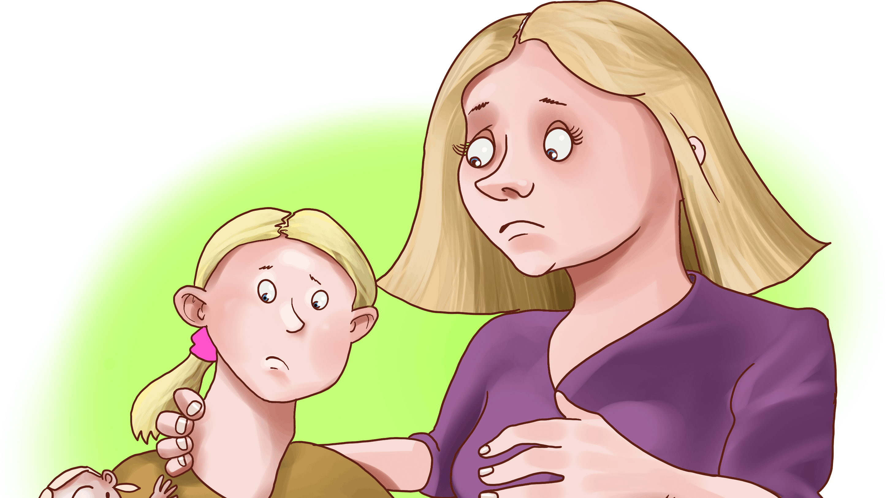 Kvinde med sin datter