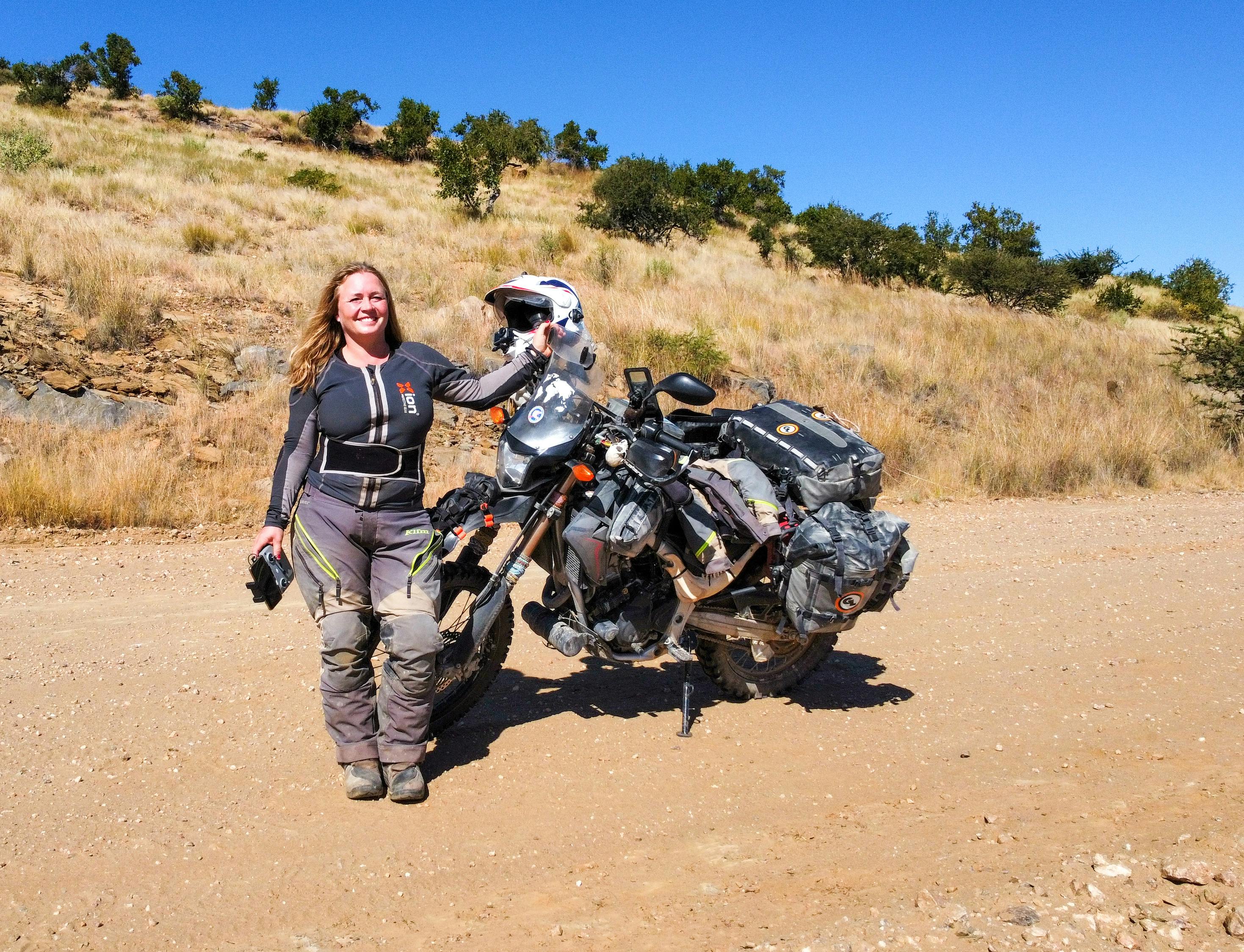 Henriette har navngivet sin motorcykel Honey the Honda.