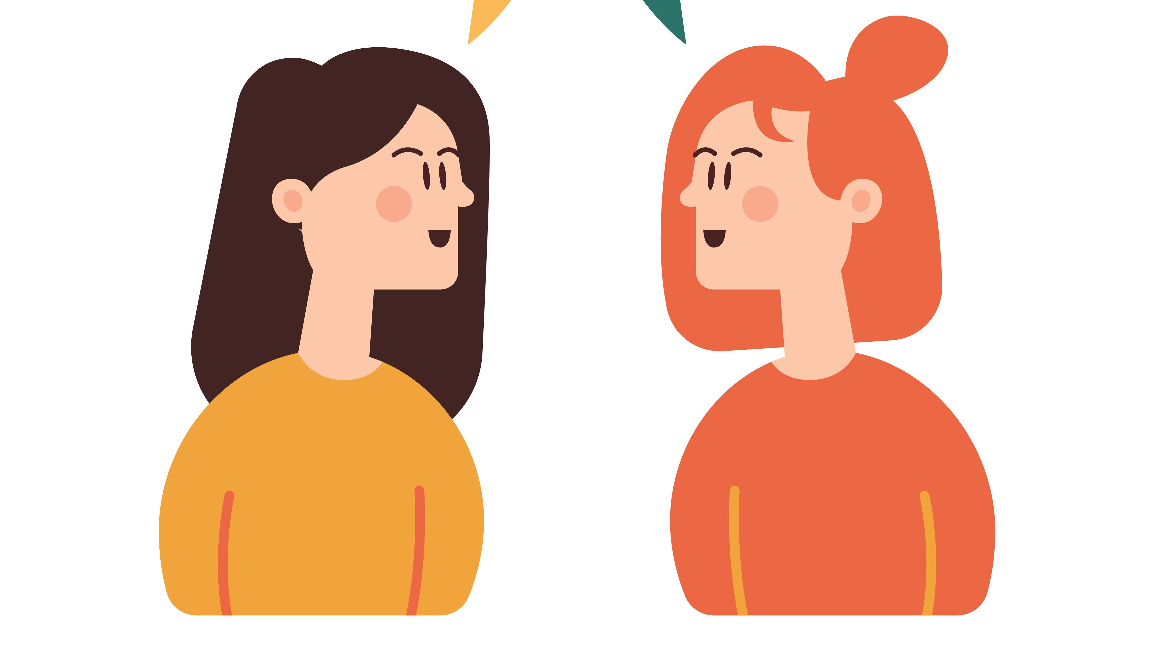 To kvinder der snakker