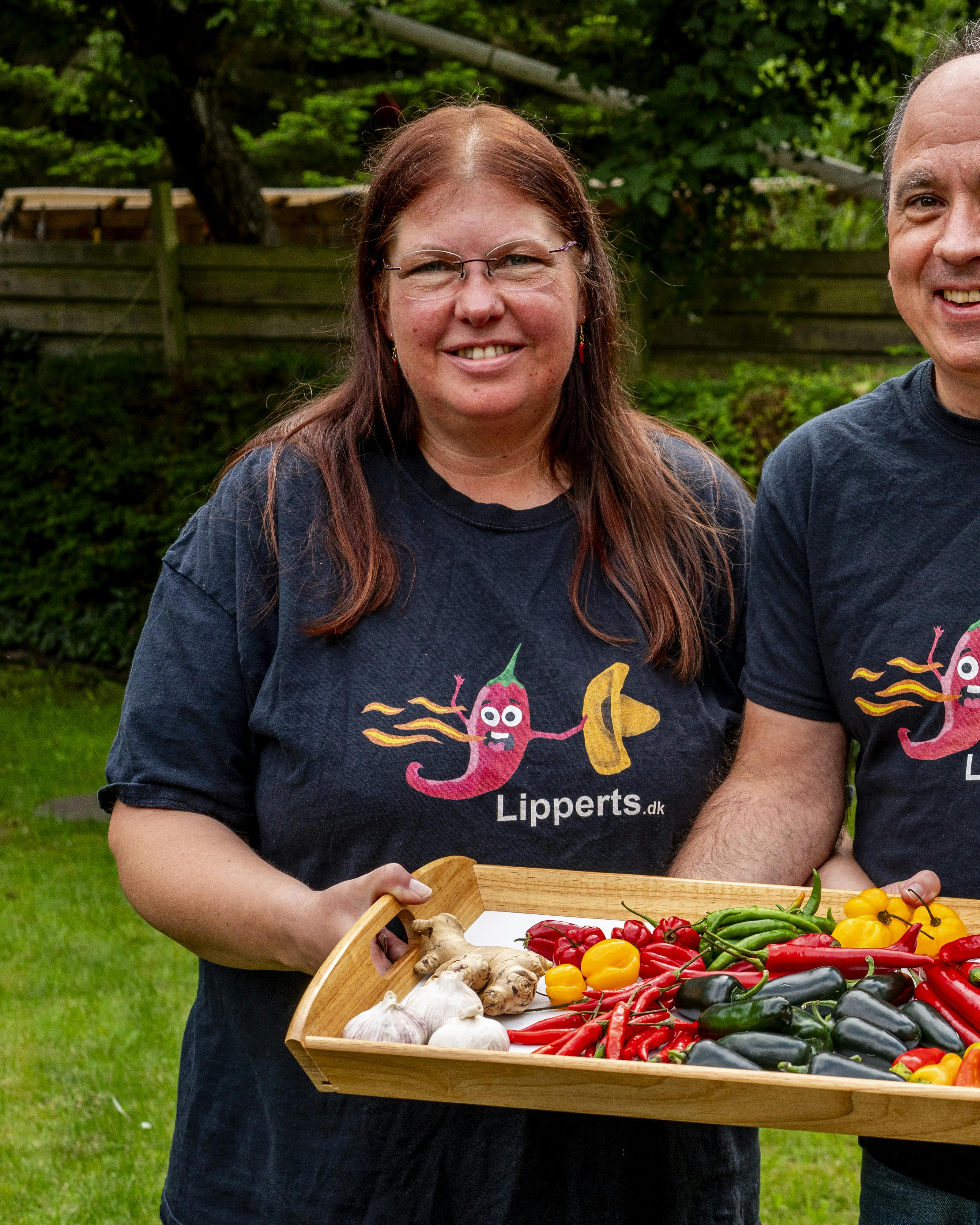 Annika og Tonny Lippert er chilinørder og indehavere af firmaet Lipperts.dk eller Lipperts Landbod.