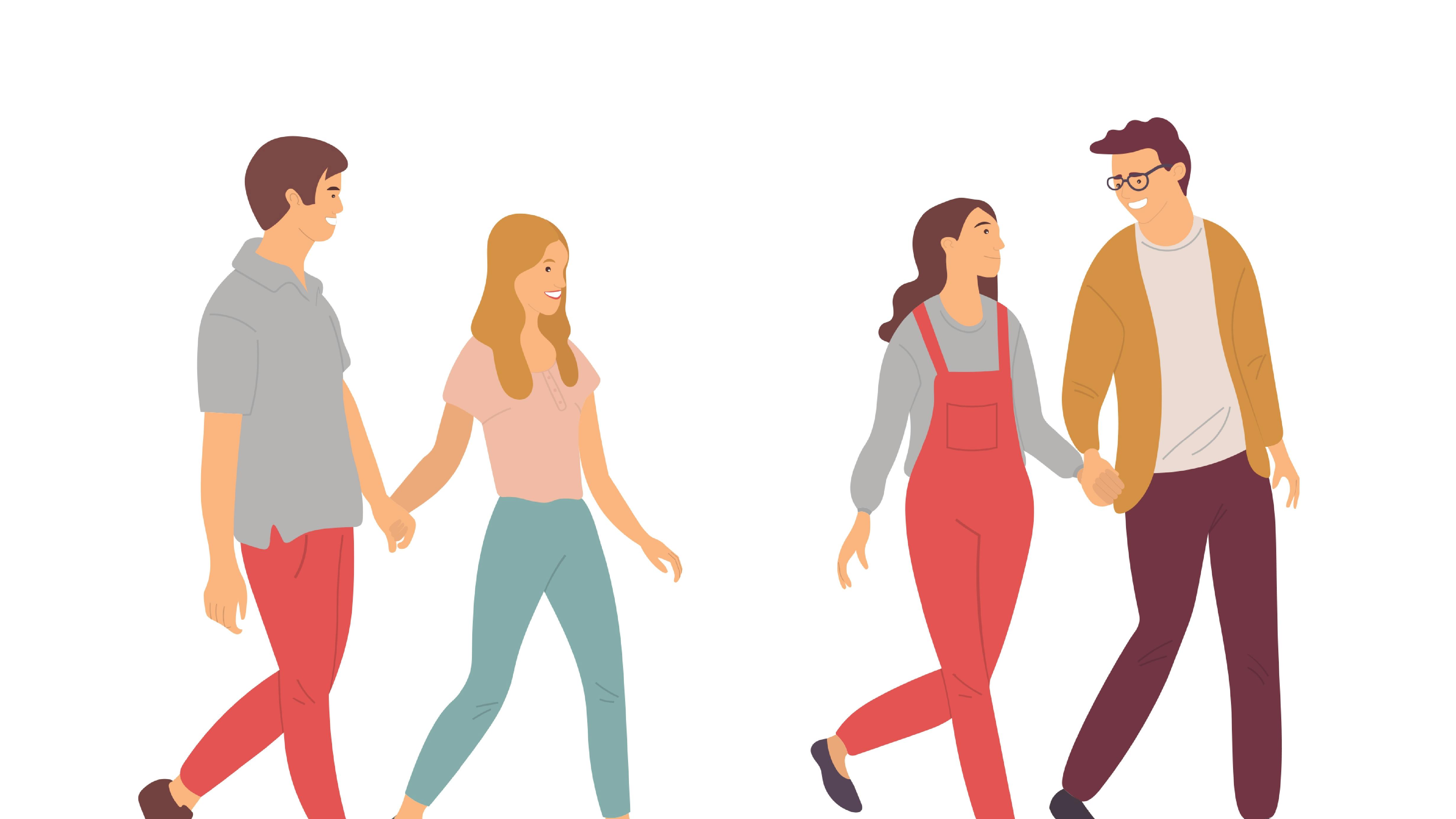 To par, der går hånd i hånd