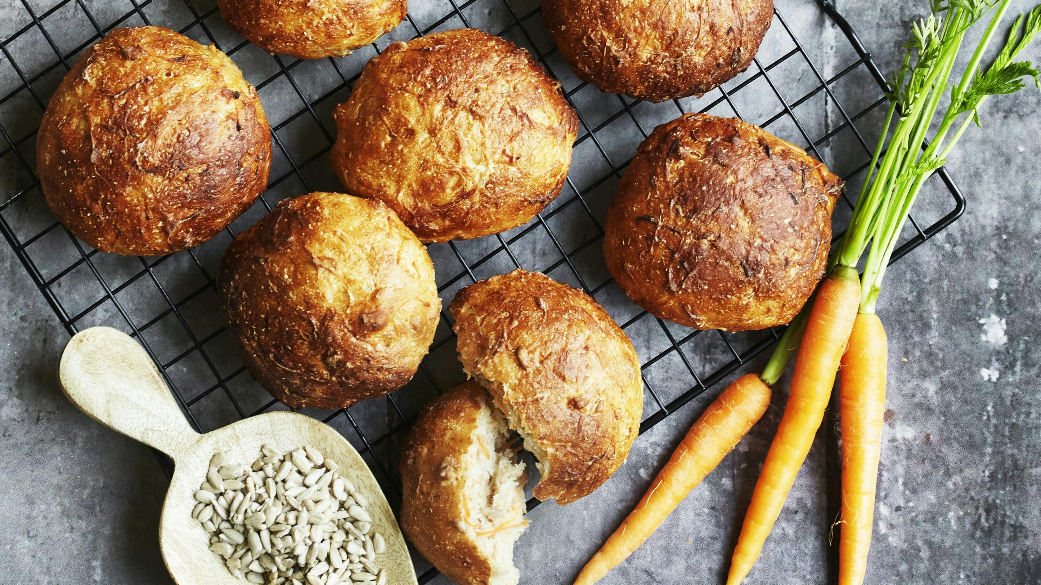 Gulerodsboller med skyr