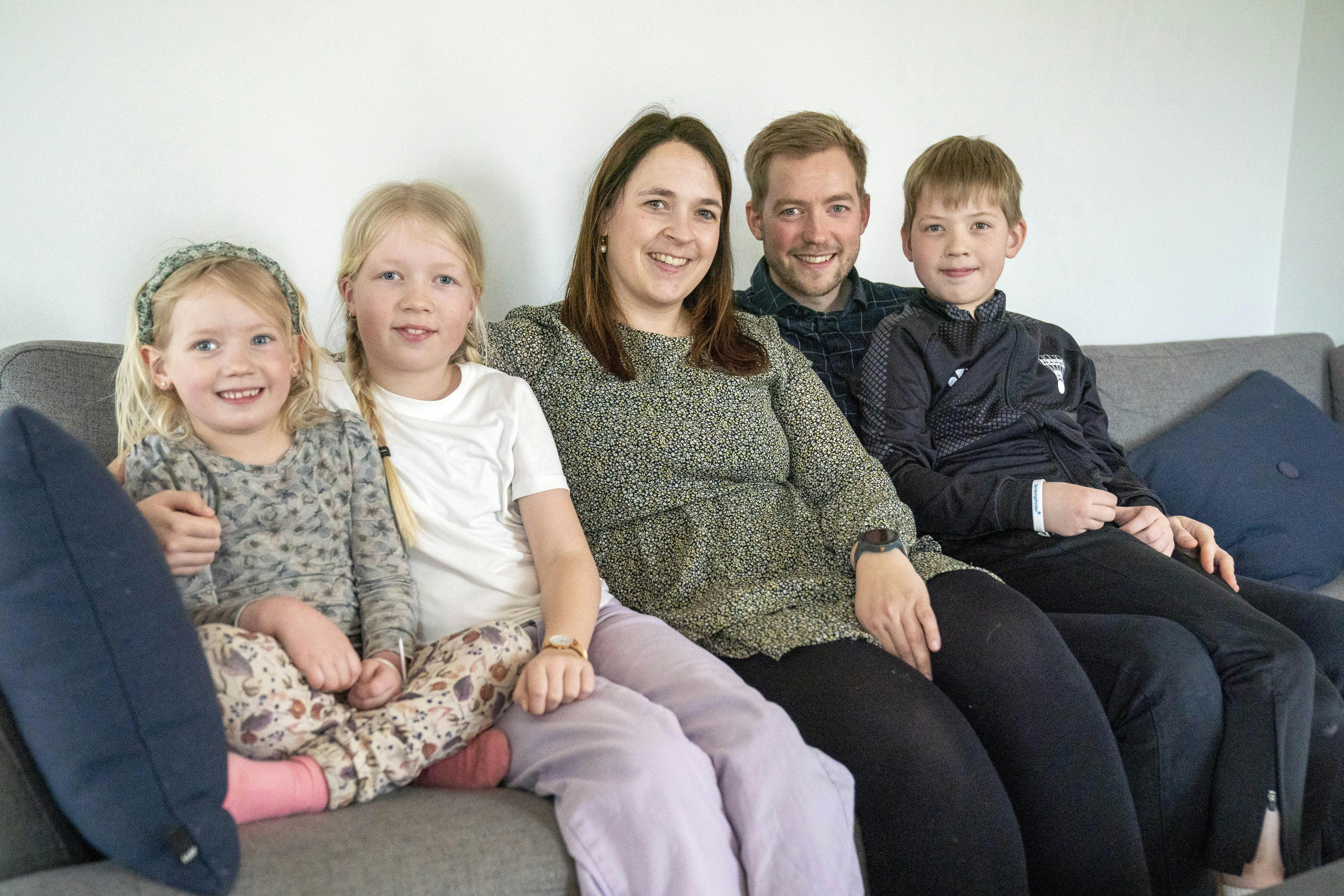 Anja med sin familie