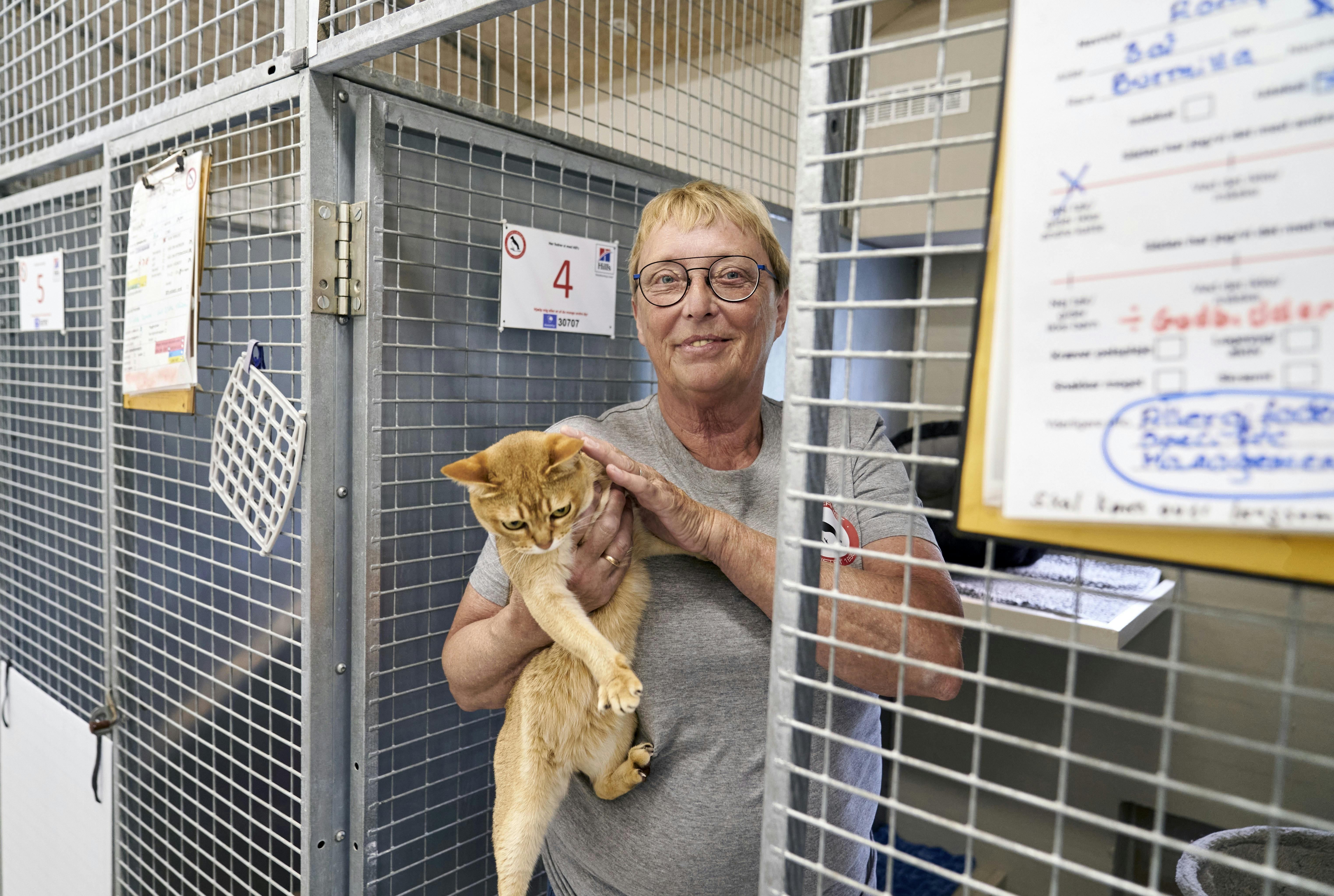 Greta på besøg hos Dyreværnet