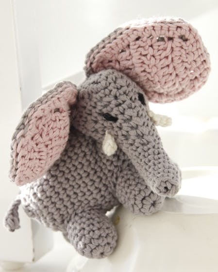 Hæklet elefant