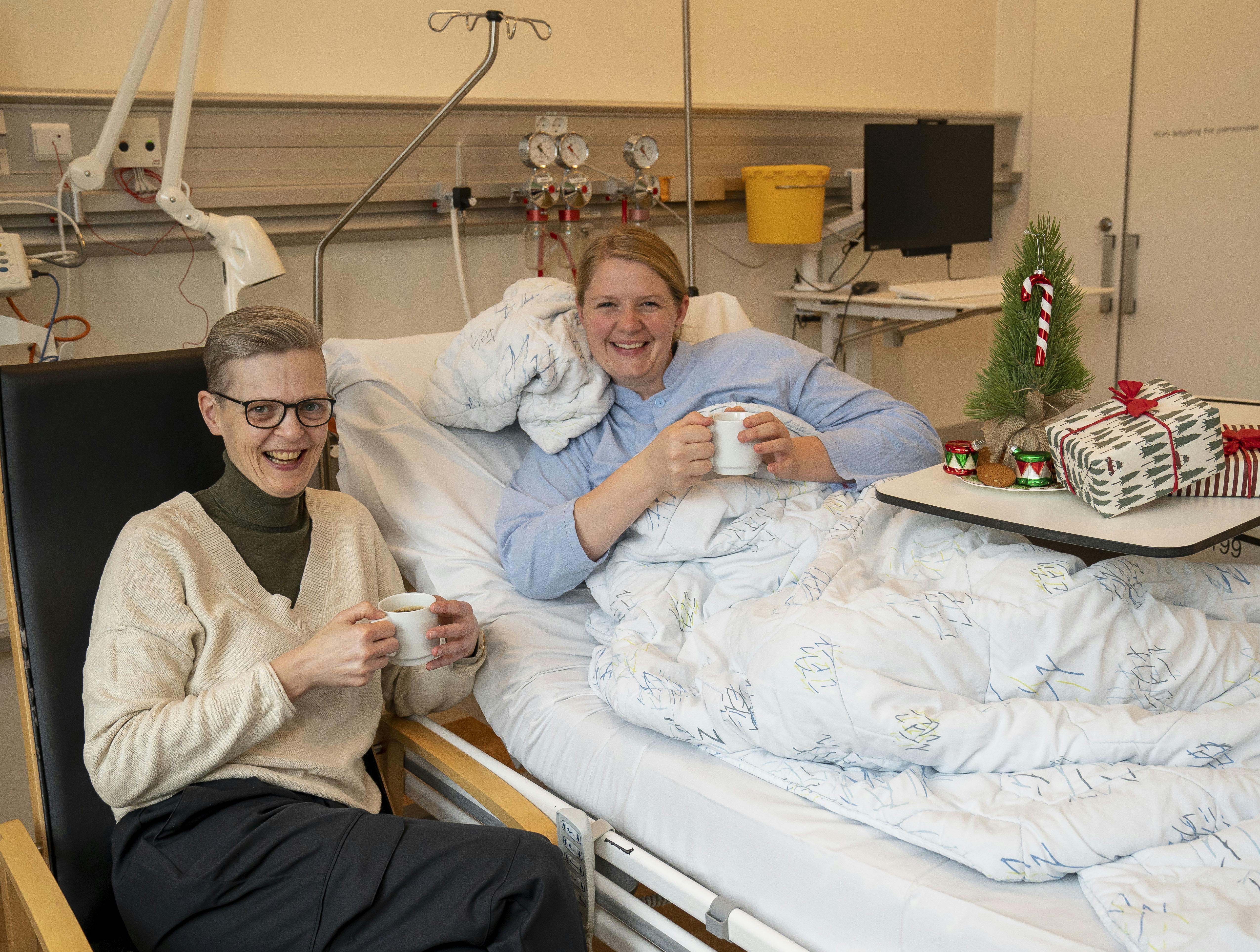 Kerstin  tilbringer gerne juleaften hos patienterne på sygehuset i Aabenraa.
