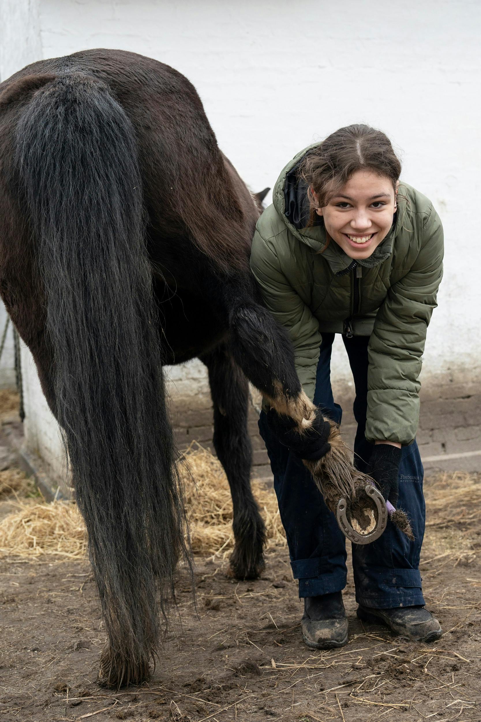 Nadia renser hove inden turen.