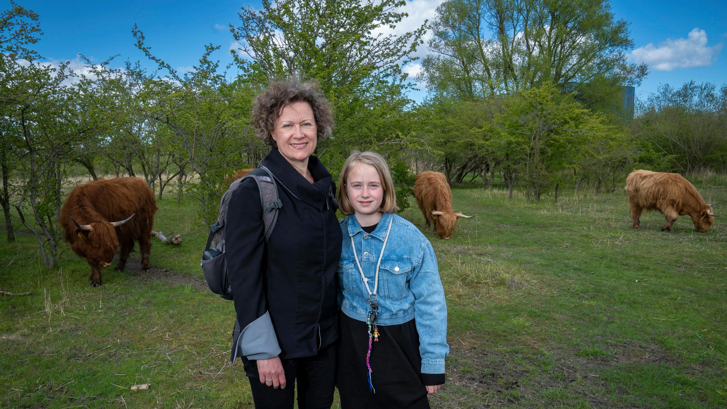 Nanna Borne og sin datter, Helga.