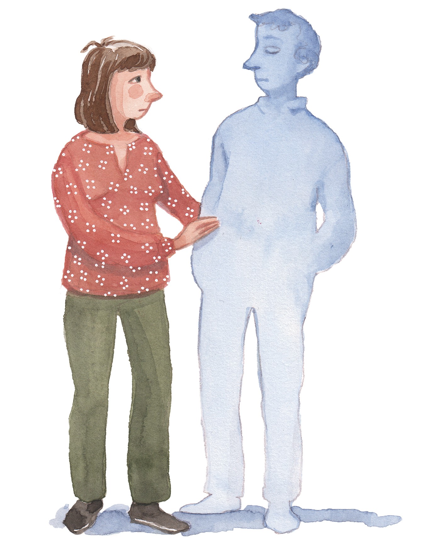 En mand og en kvinde står ved siden af hinanden