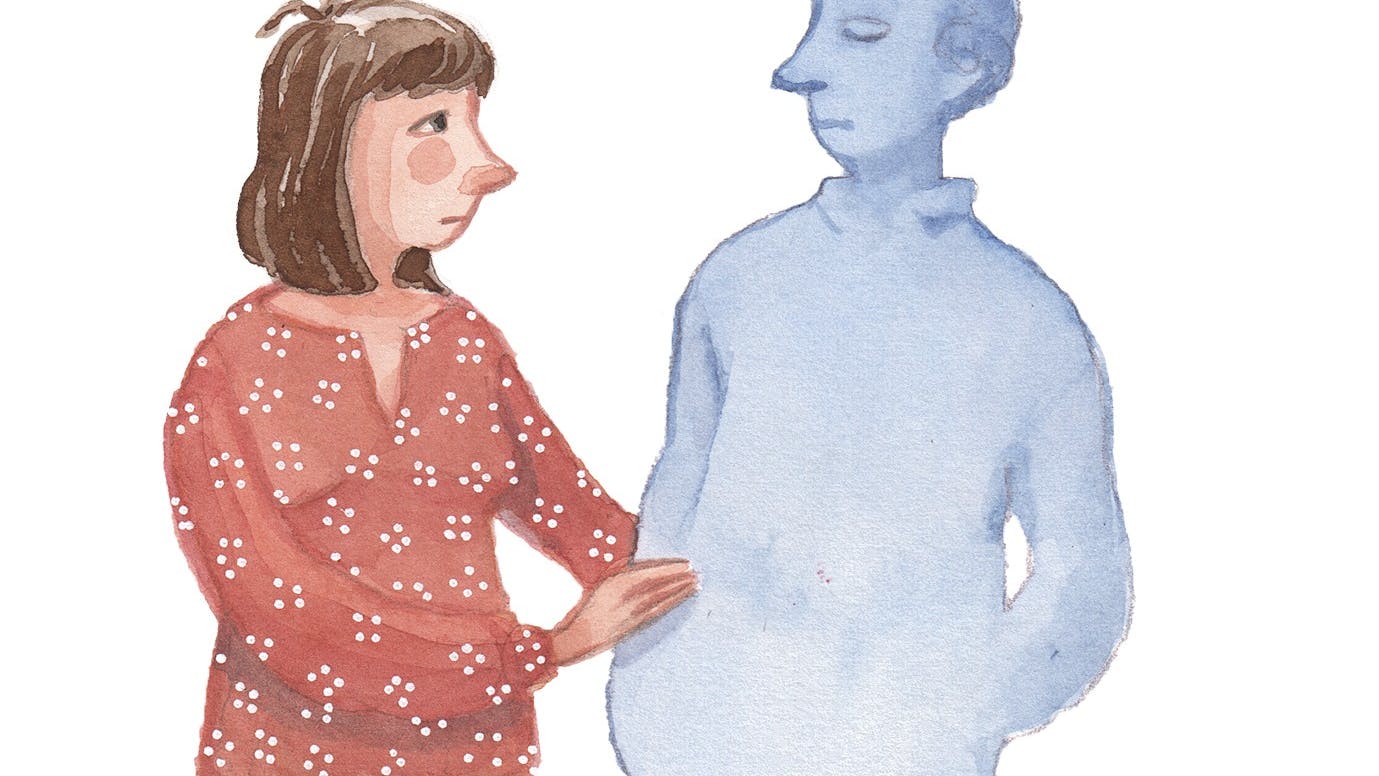 En mand og en kvinde står ved siden af hinanden