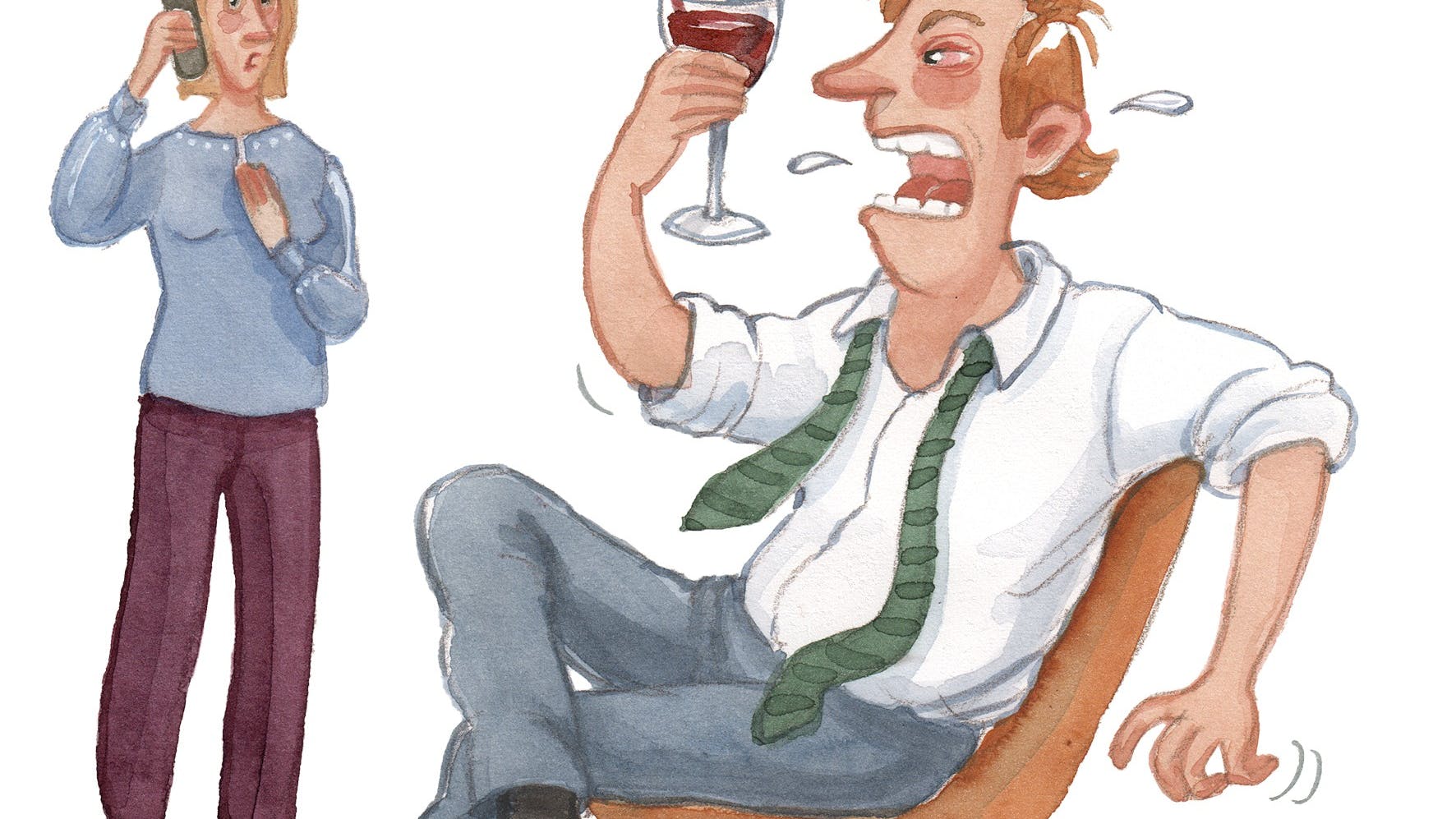 En fuld mand, der drikker øl