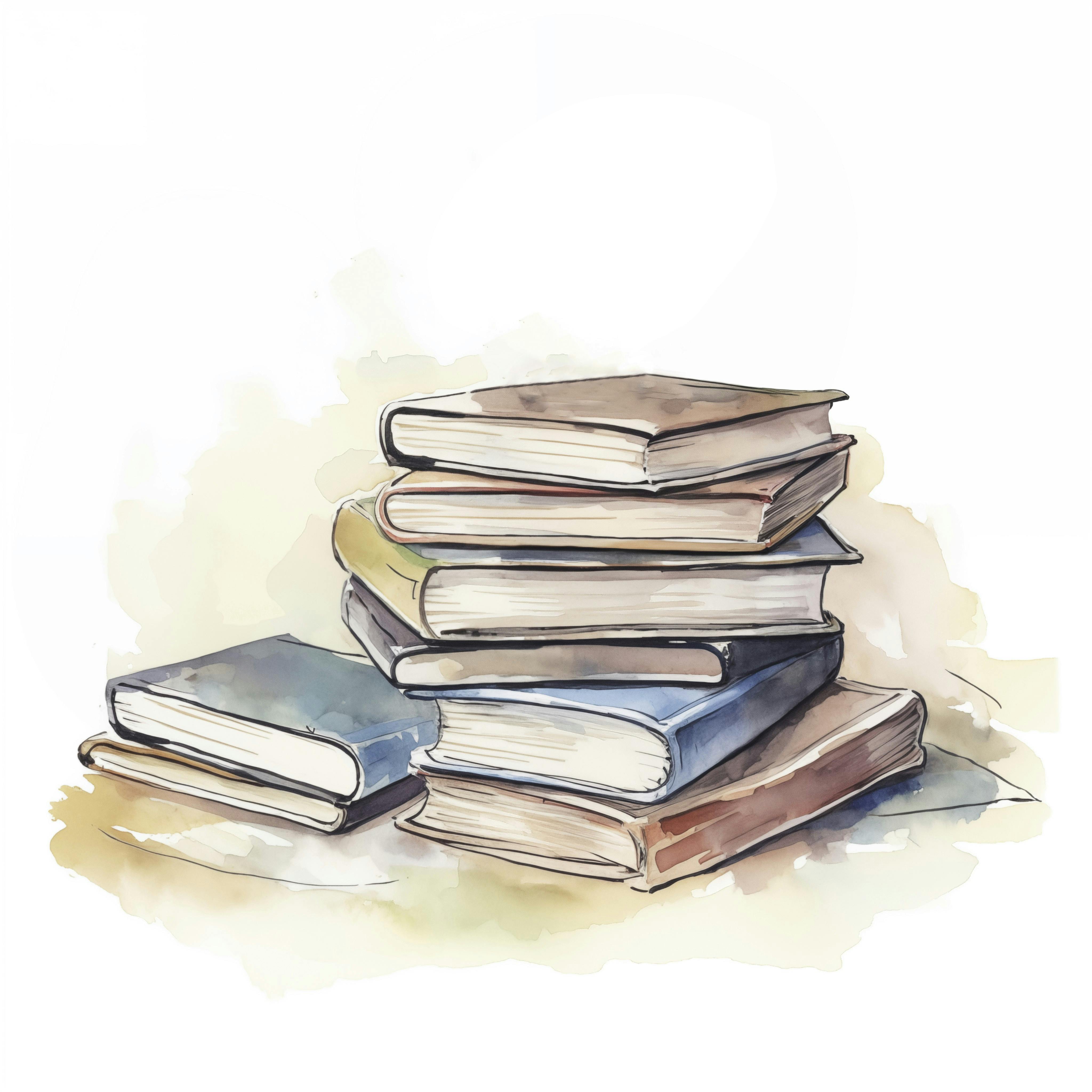 illustration af bøger