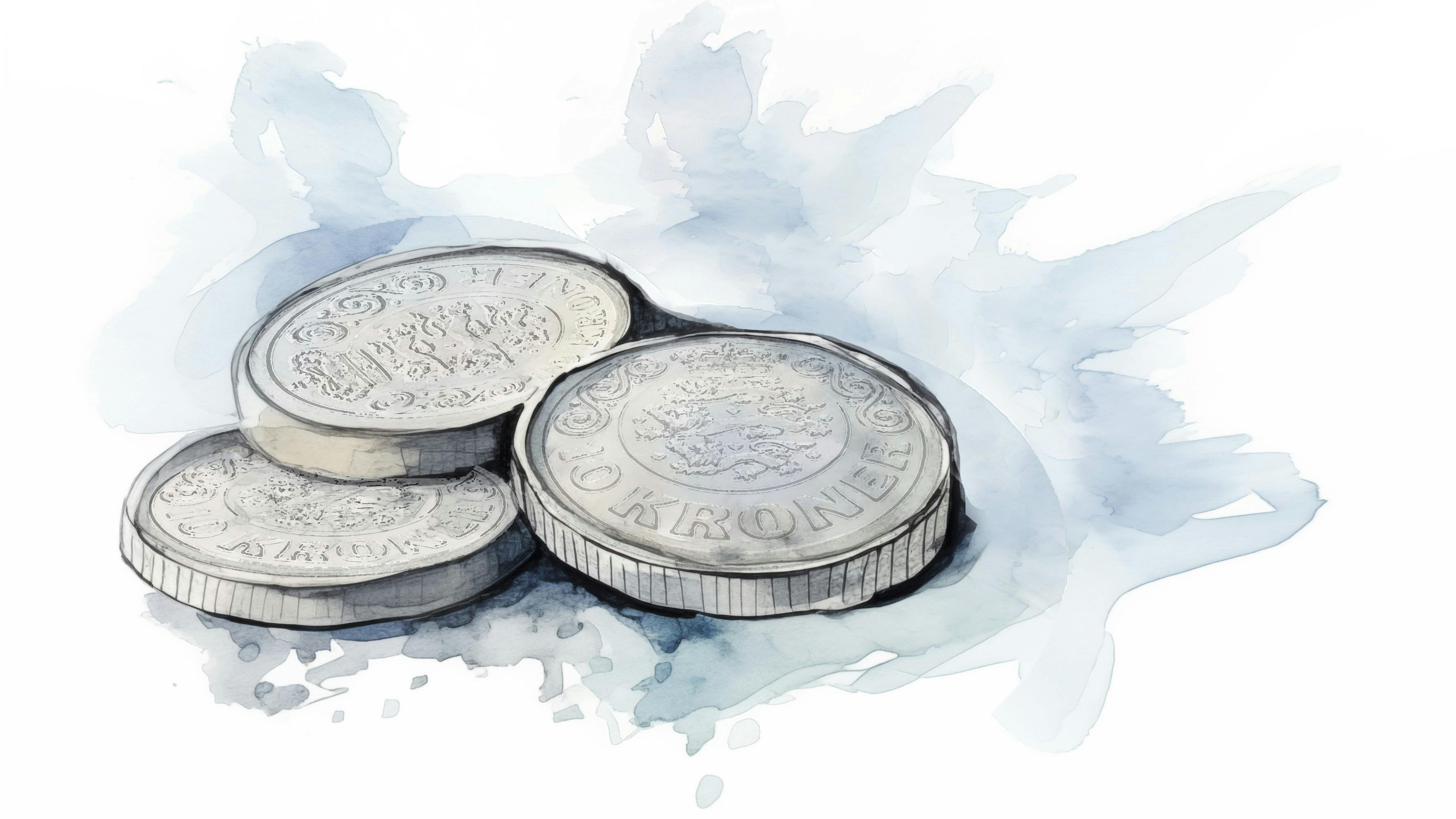 illustration af penge