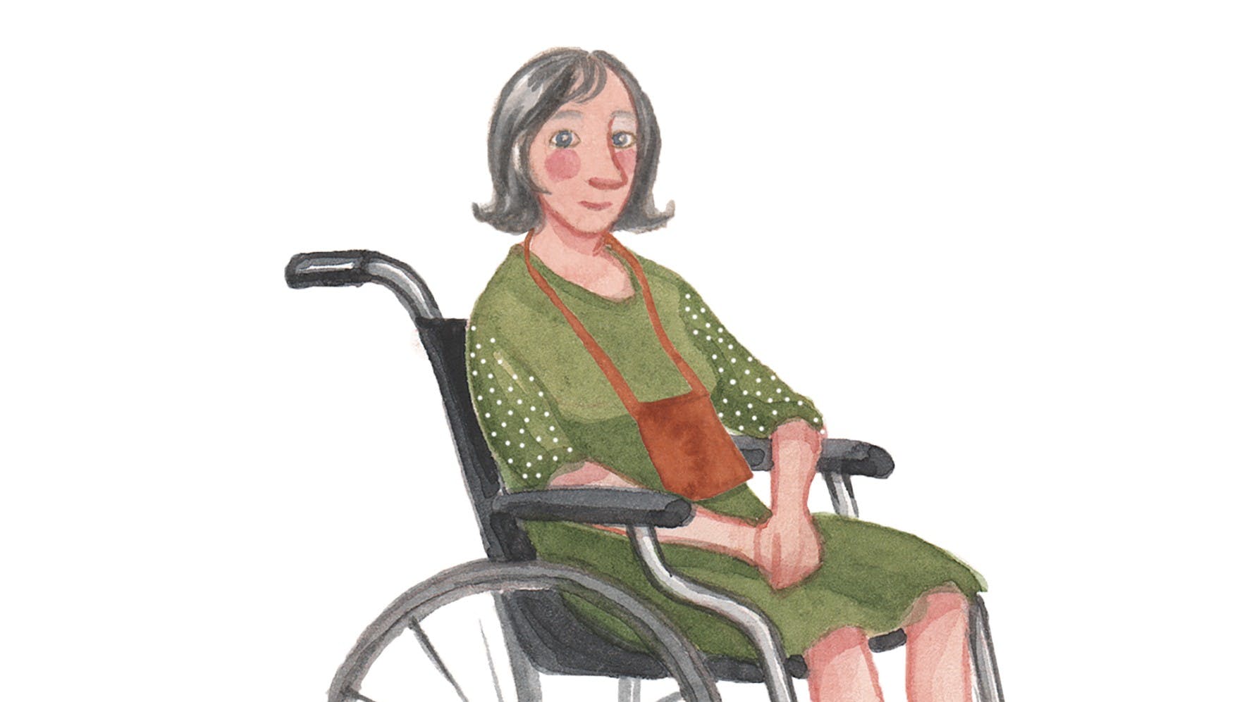 Kvinde i kørestol