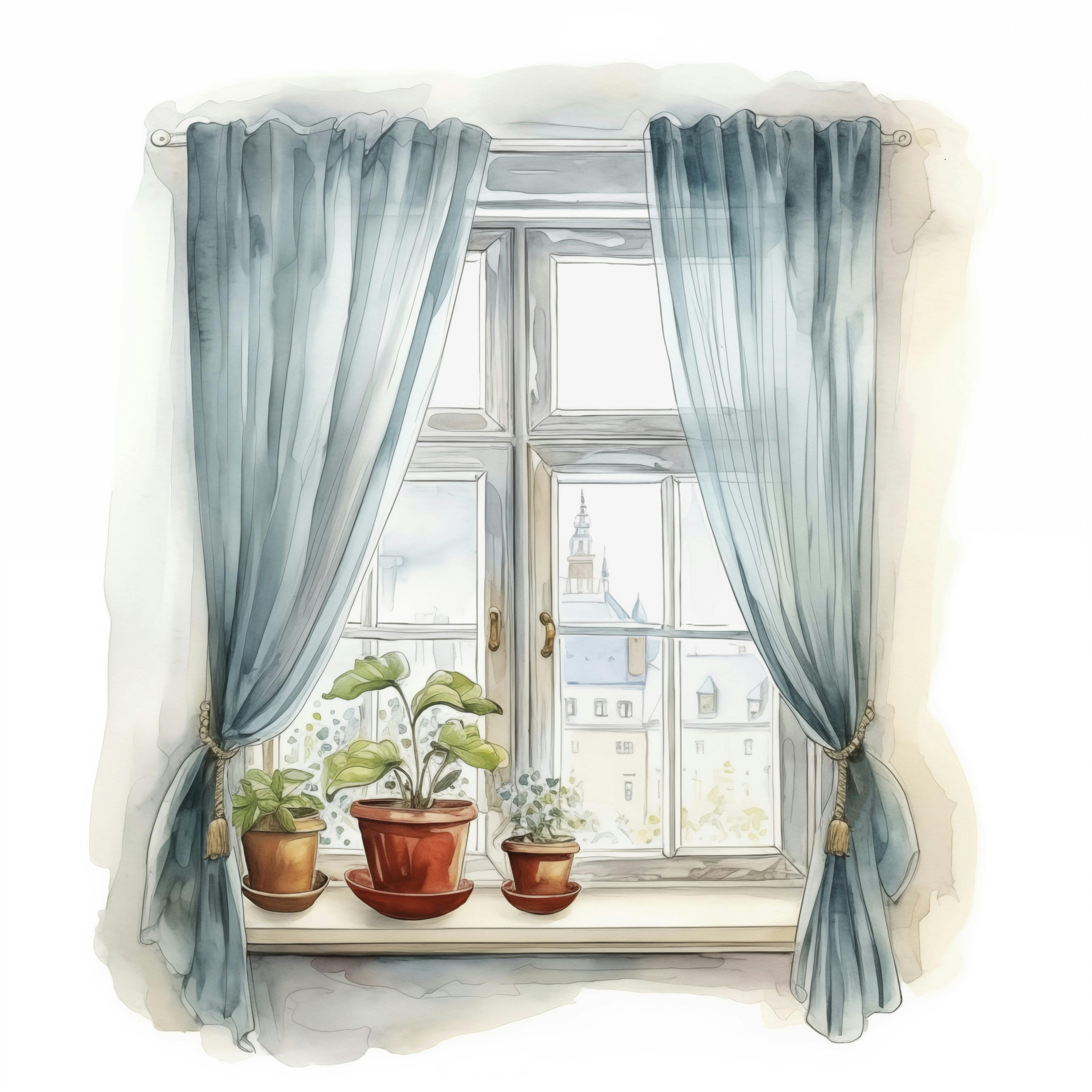 illustration af vindue