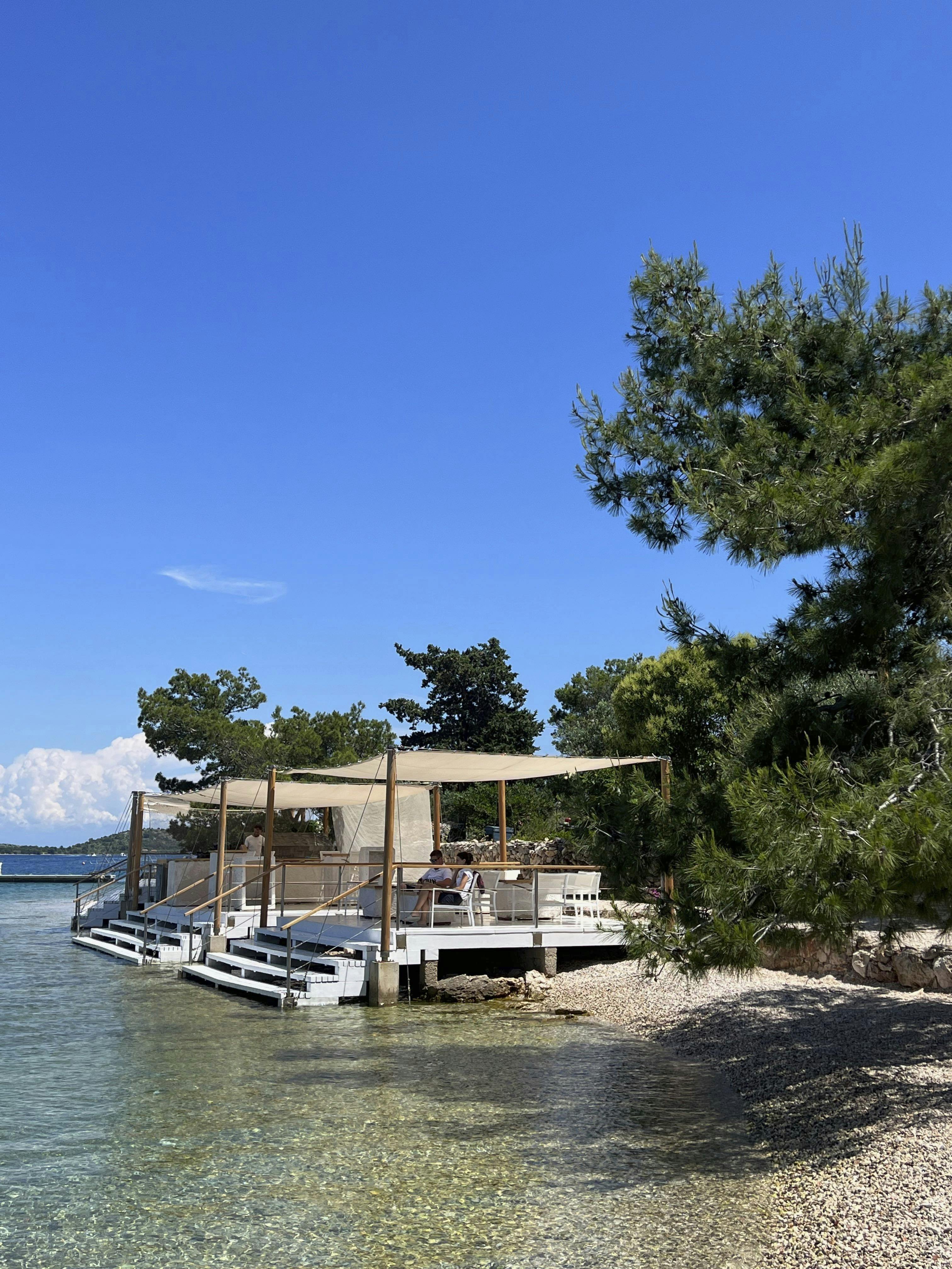 En af de få restauranter i Kornati National Park