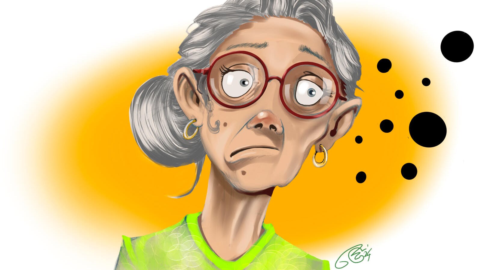 Sorte pletter for øjnene