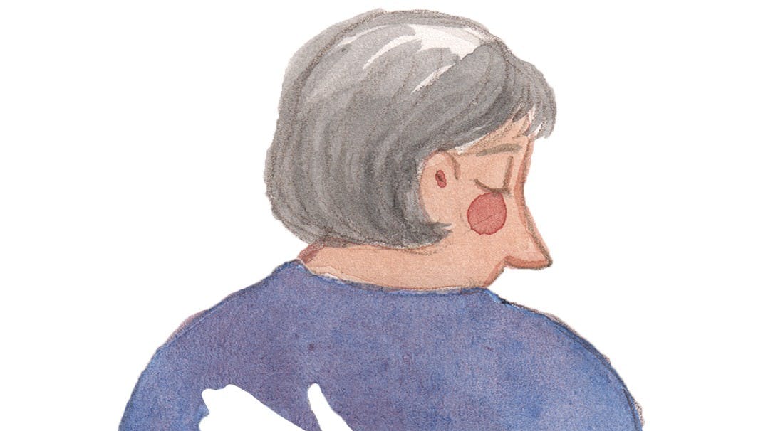 Trist kvinde søger et kram