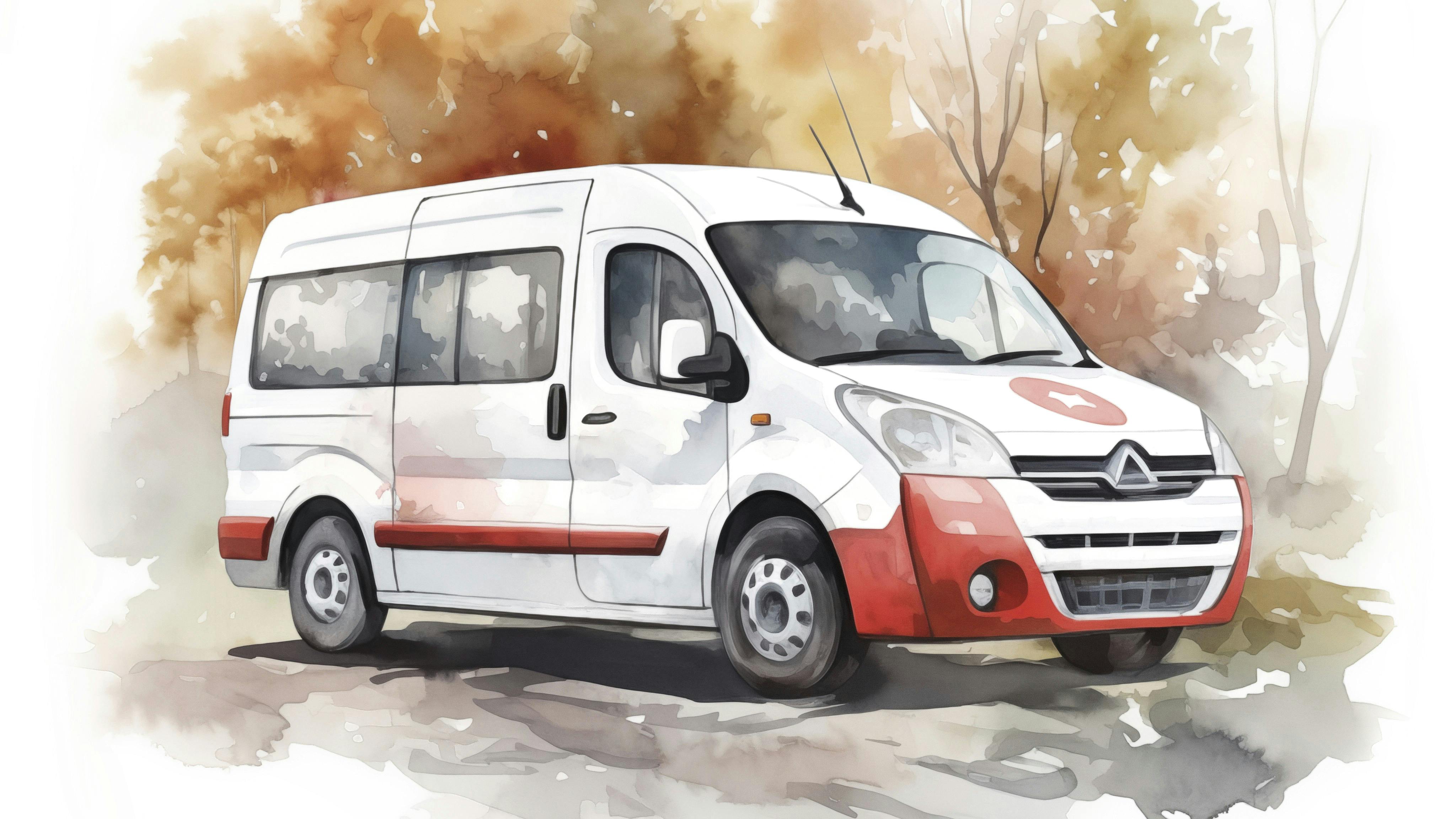 illustration af ambulance