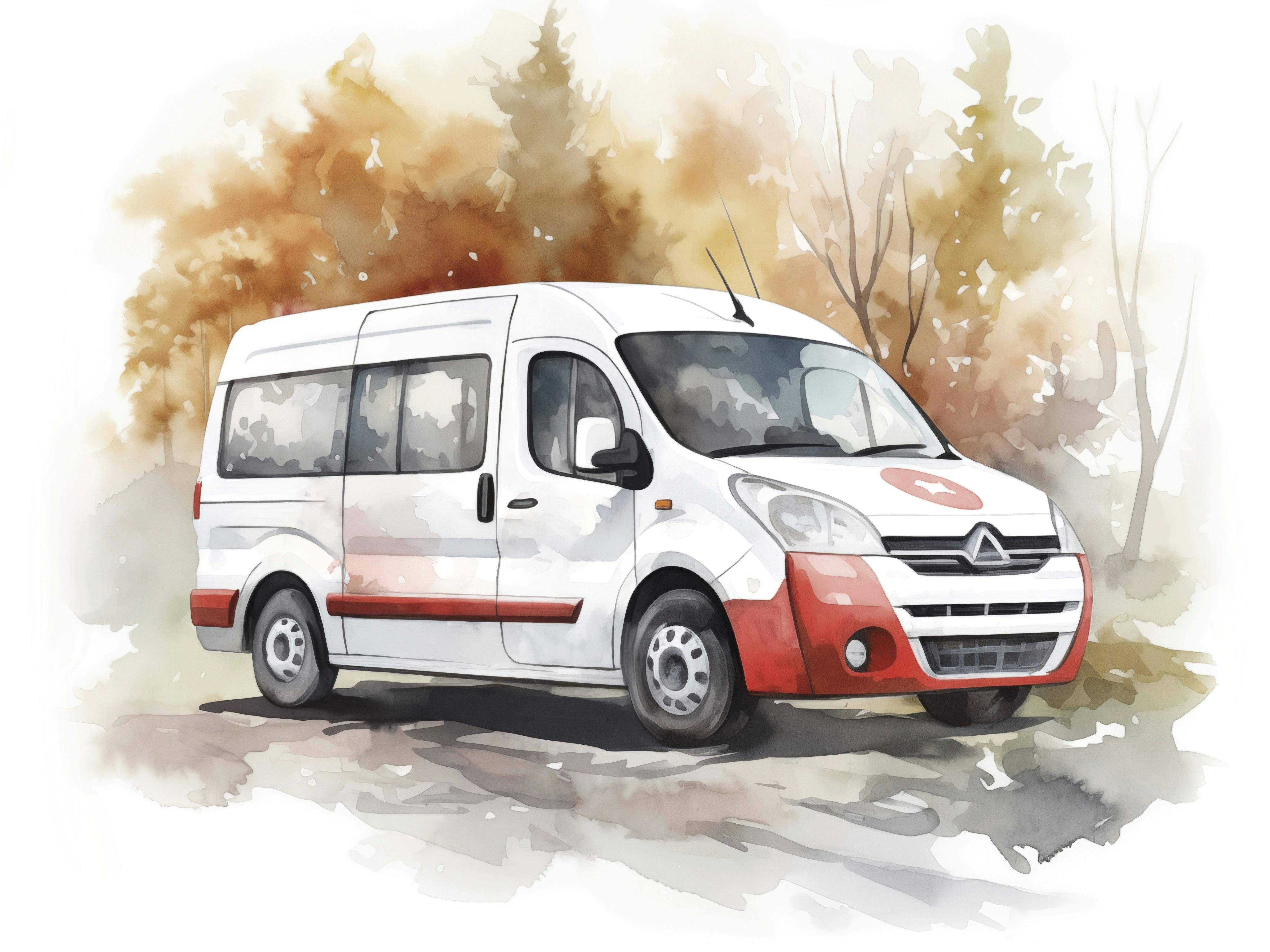 illustration af ambulance