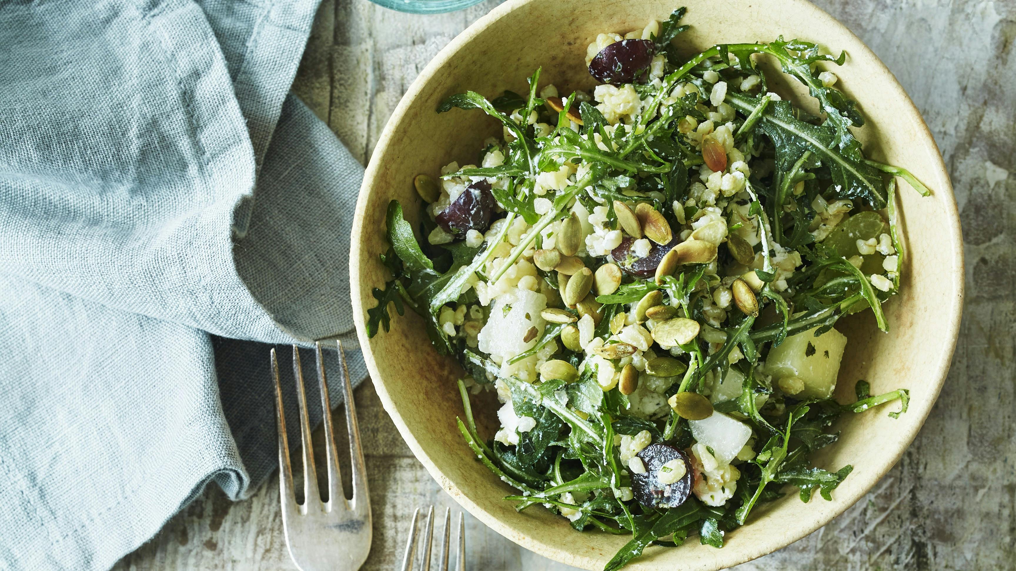 Bulgursalat med skinke