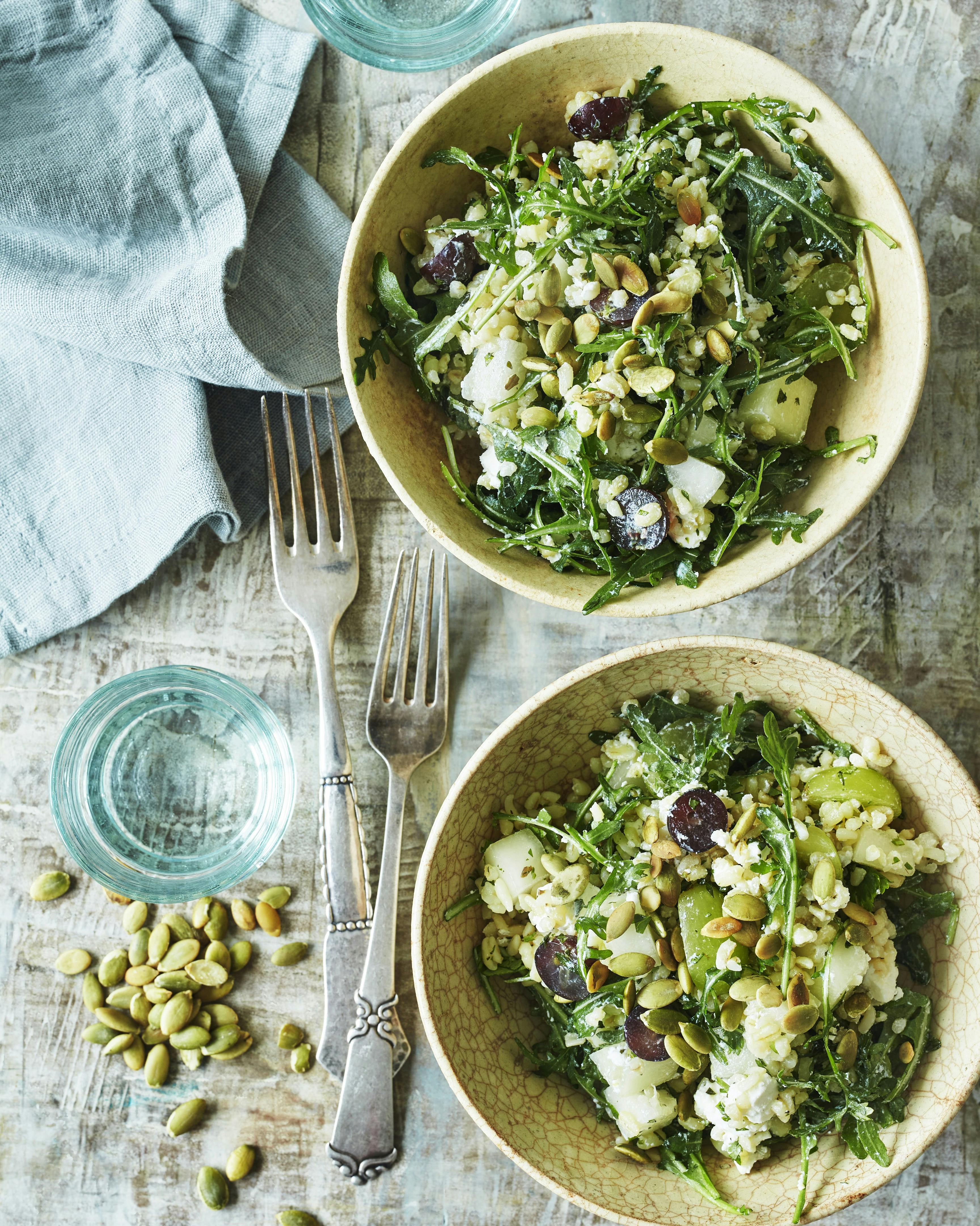 Bulgursalat med skinke