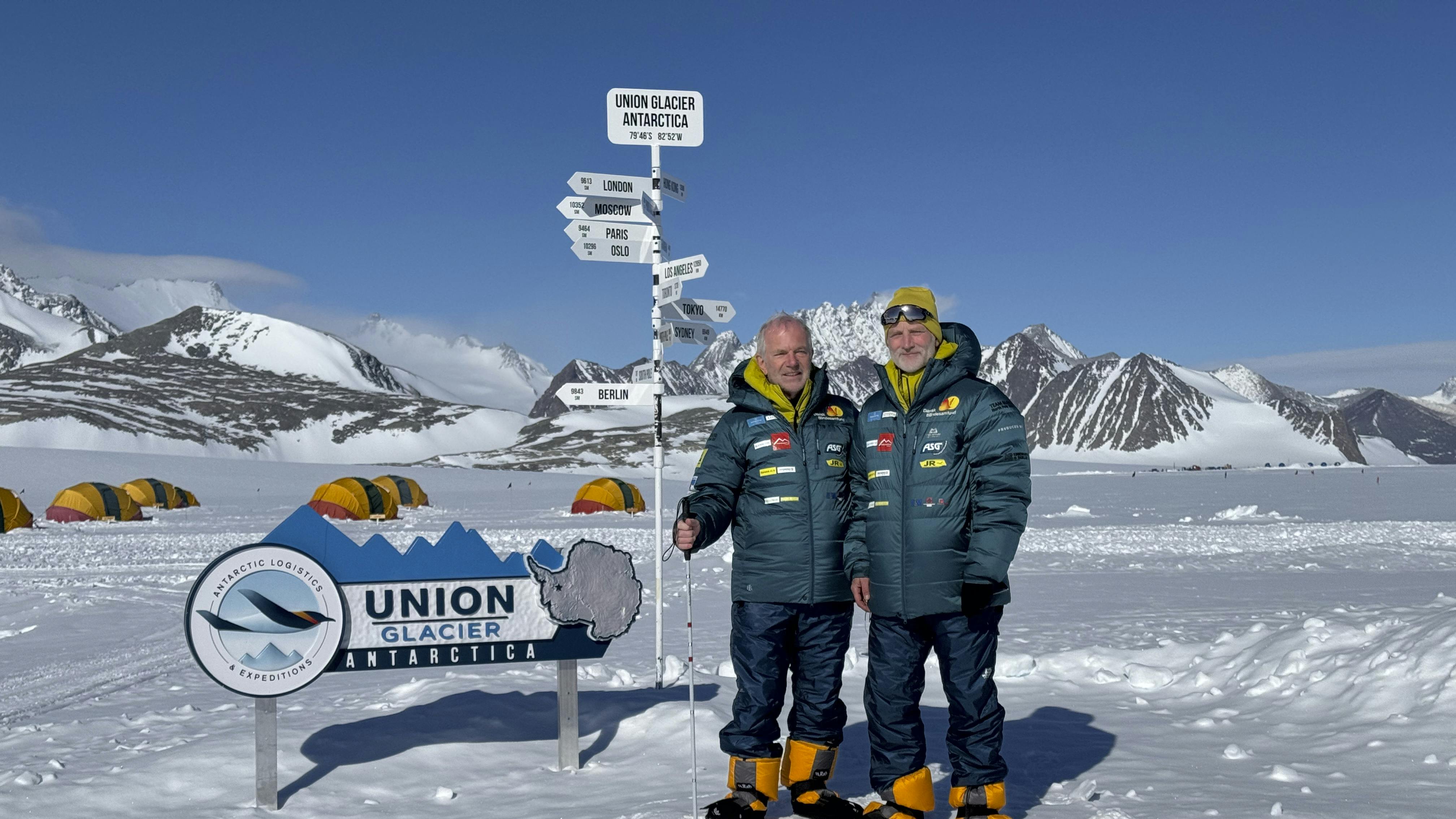 Arne og Claus på Sydpolen