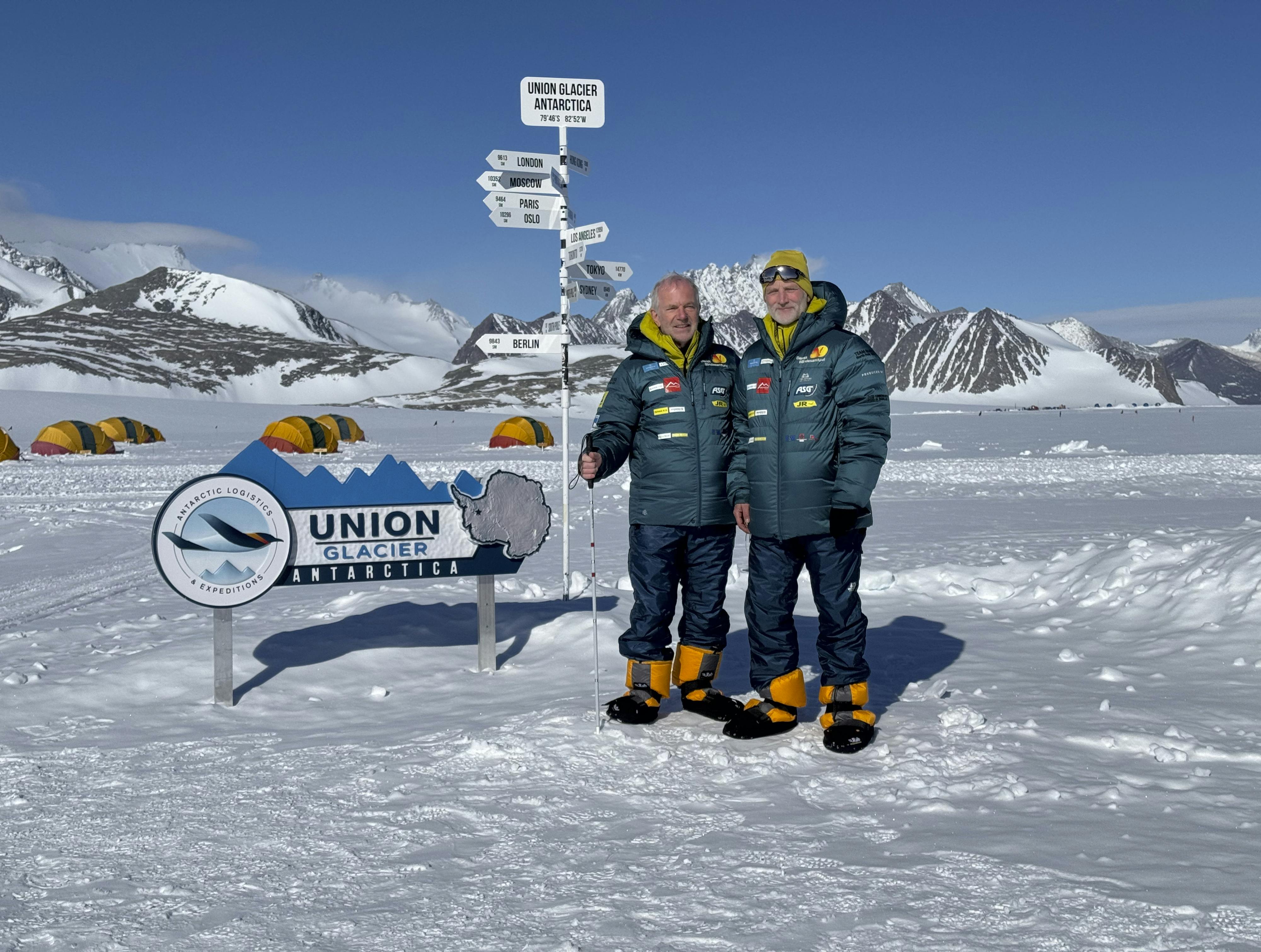 Arne og Claus på Sydpolen