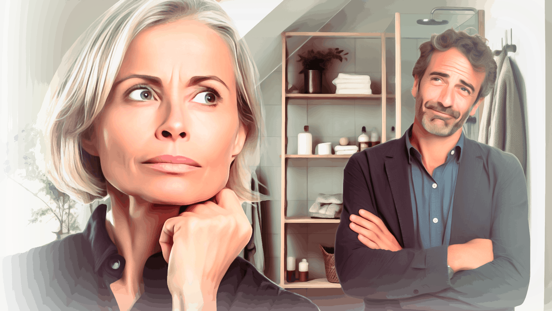 Kvinde mistænker mand for utroskab