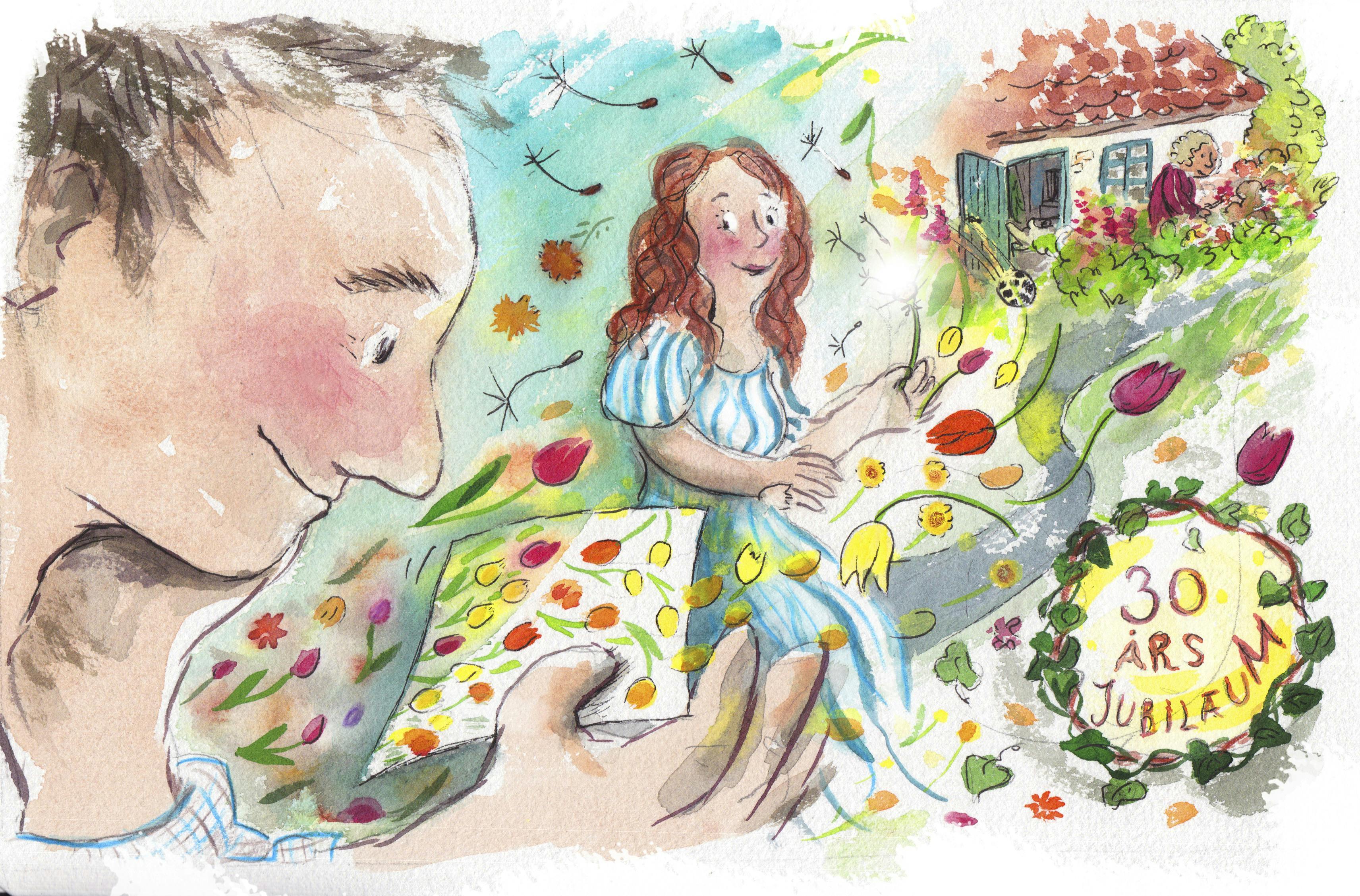 Illustration af ny, gammel kærlighed