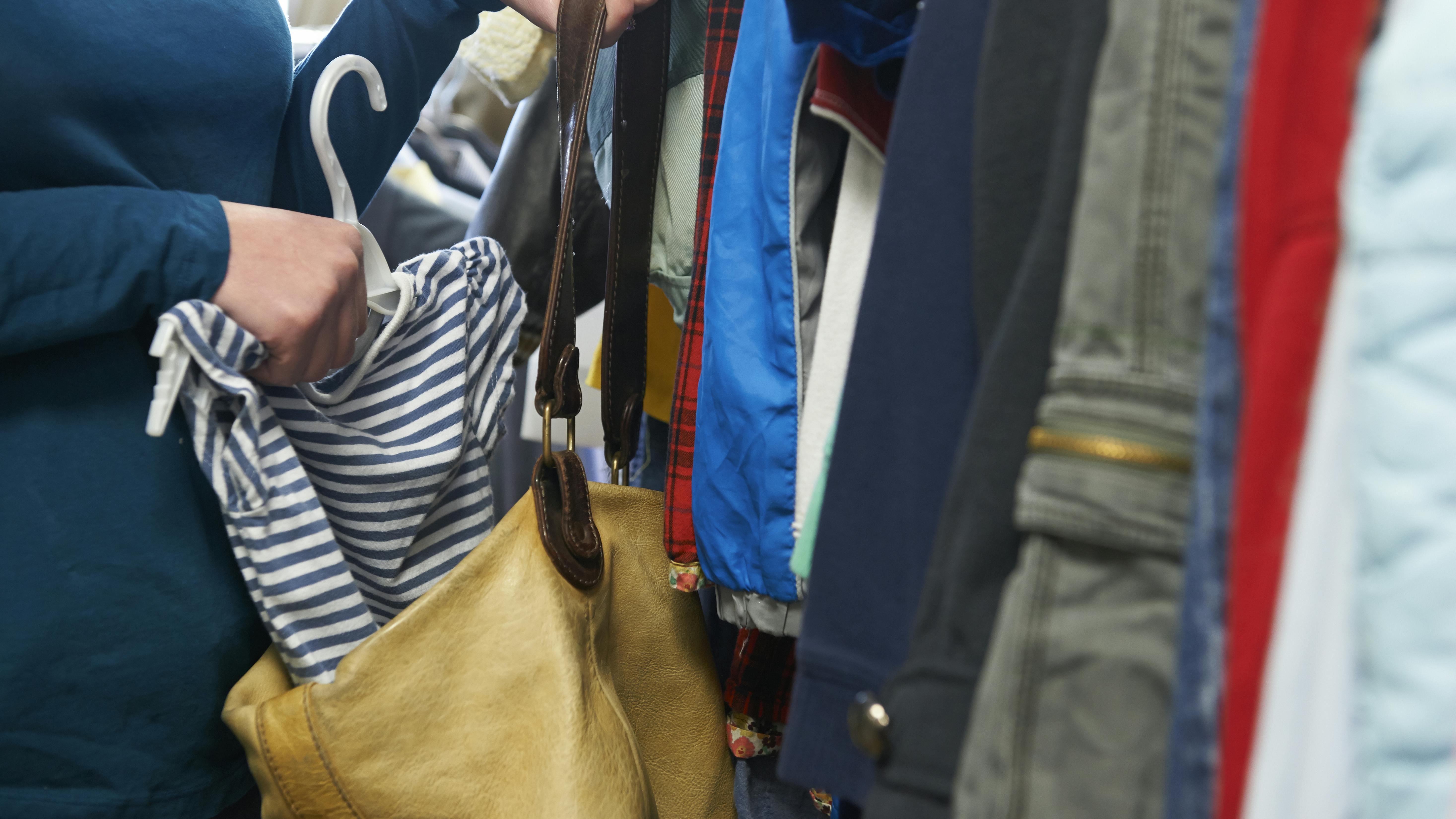 Woman Stealing Clothes From Store