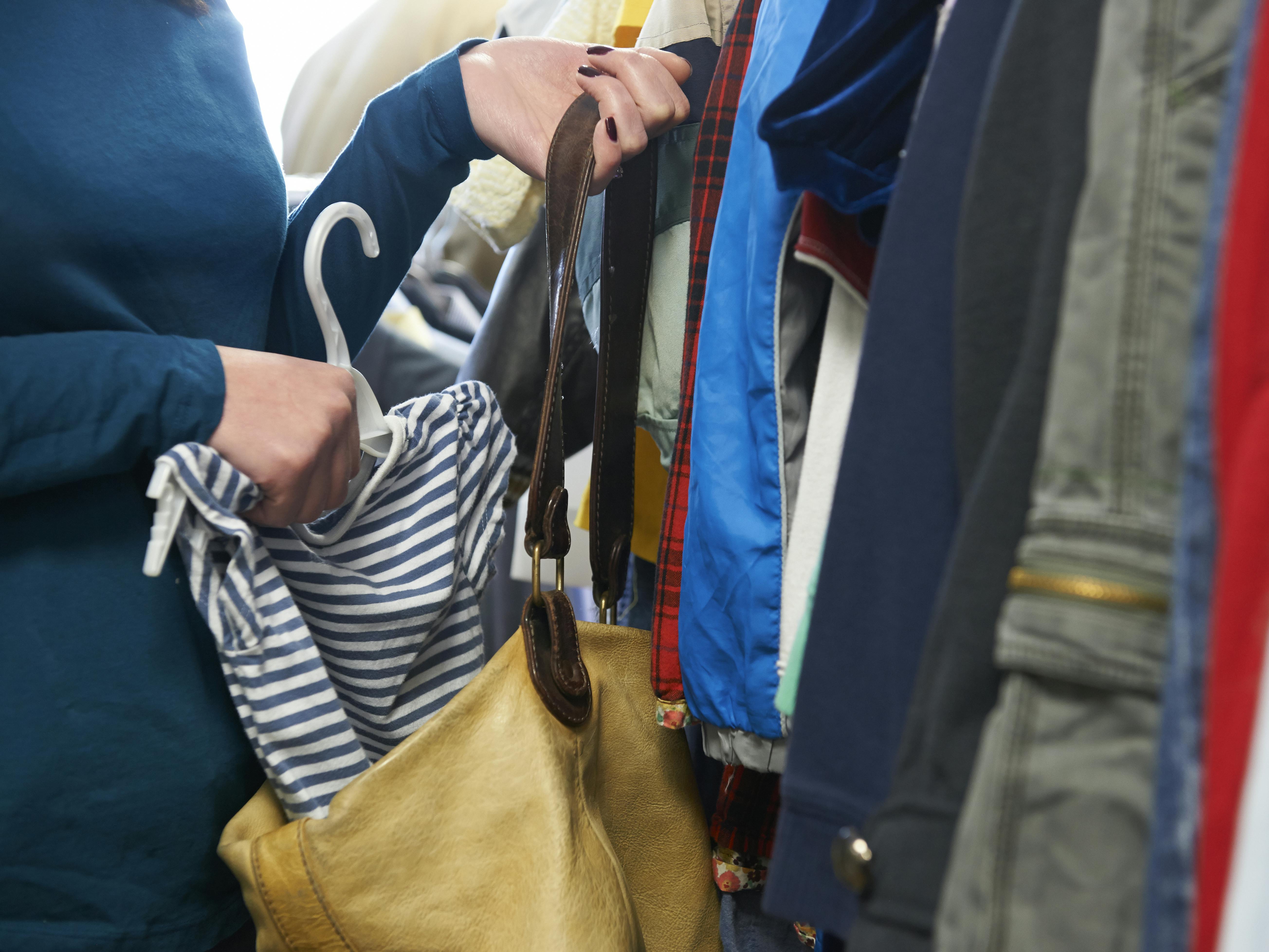 Woman Stealing Clothes From Store