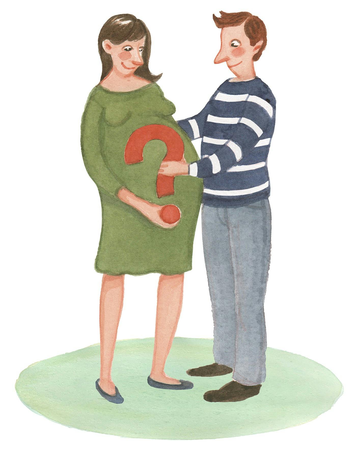 Gravid kvinde med sin mand