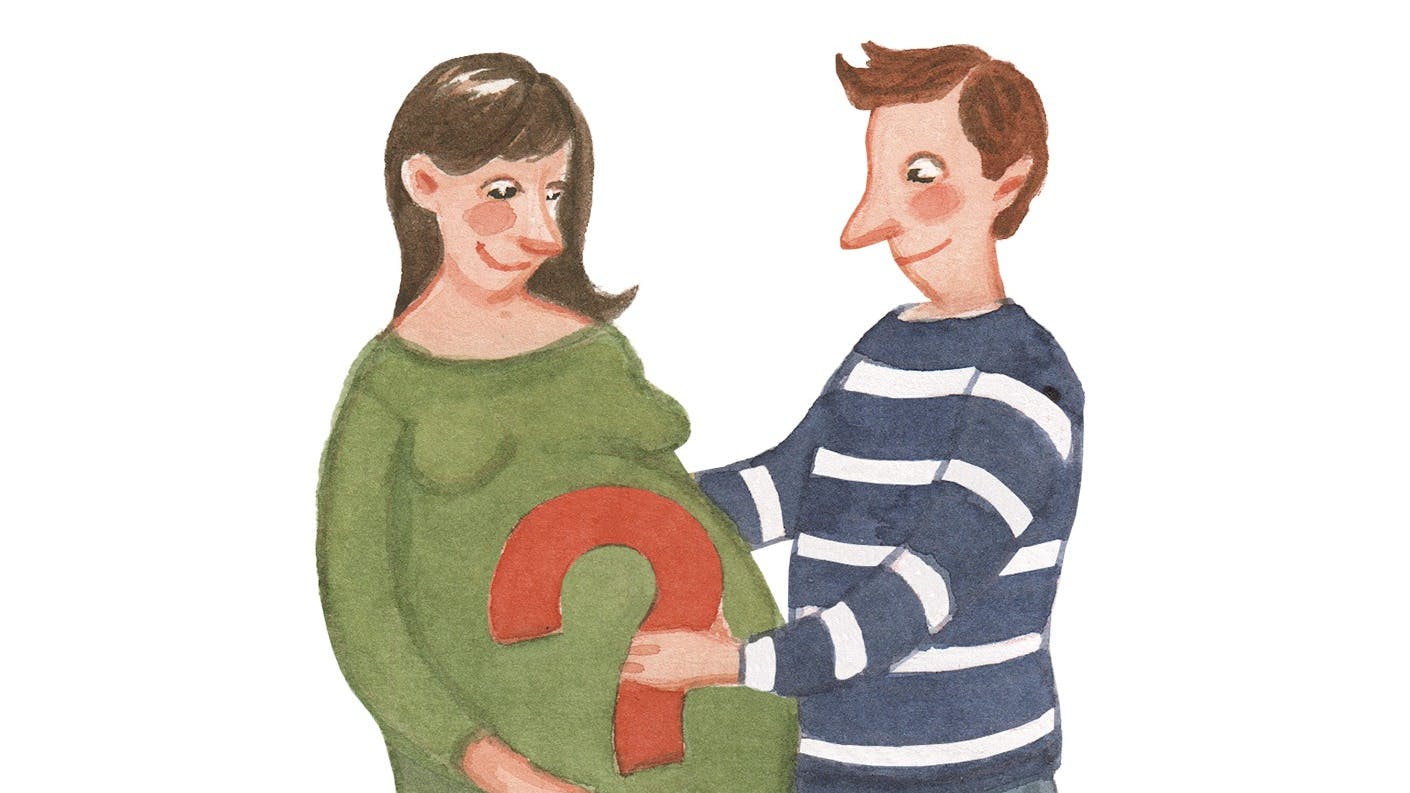 Gravid kvinde med sin mand