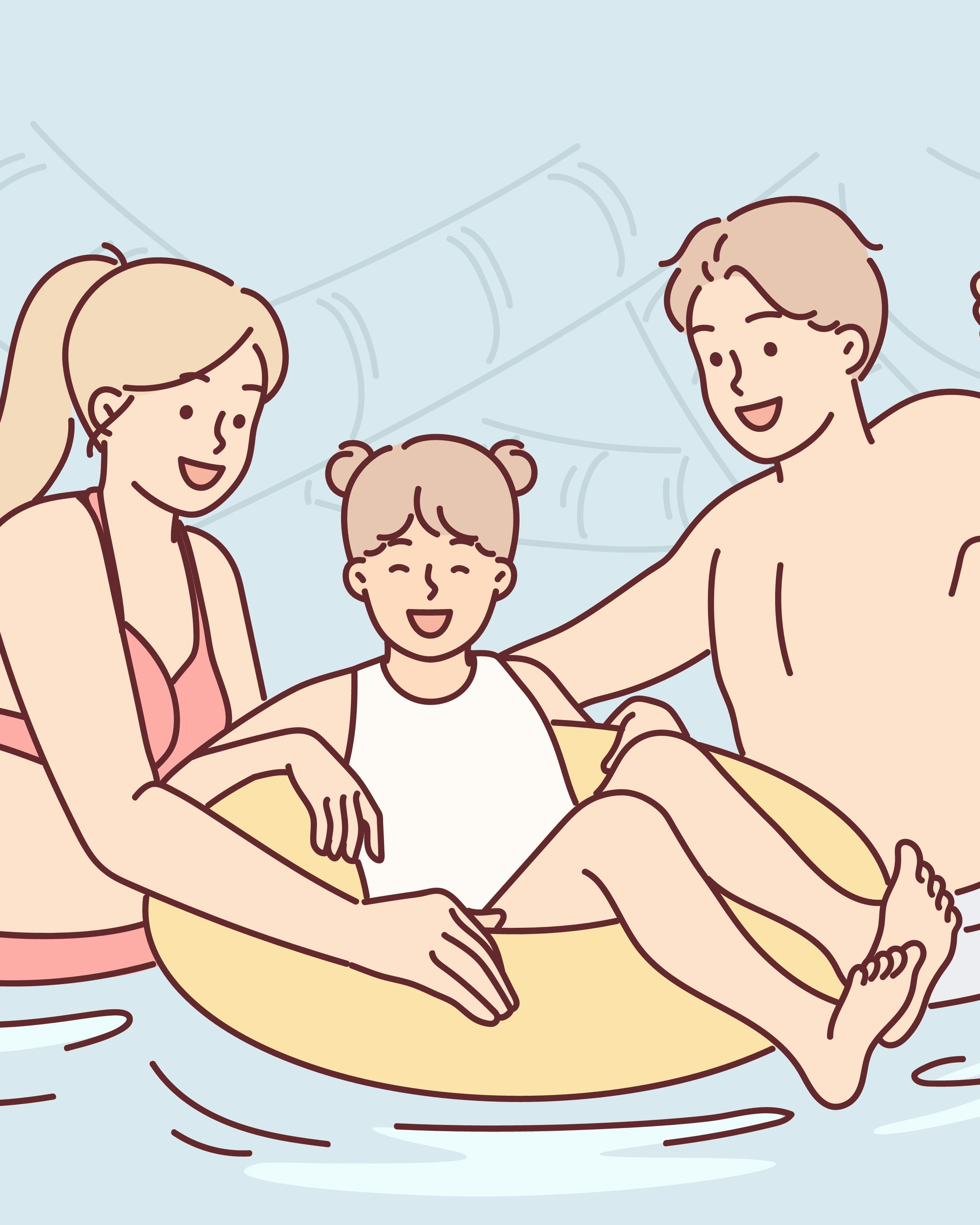 Familie på ferie
