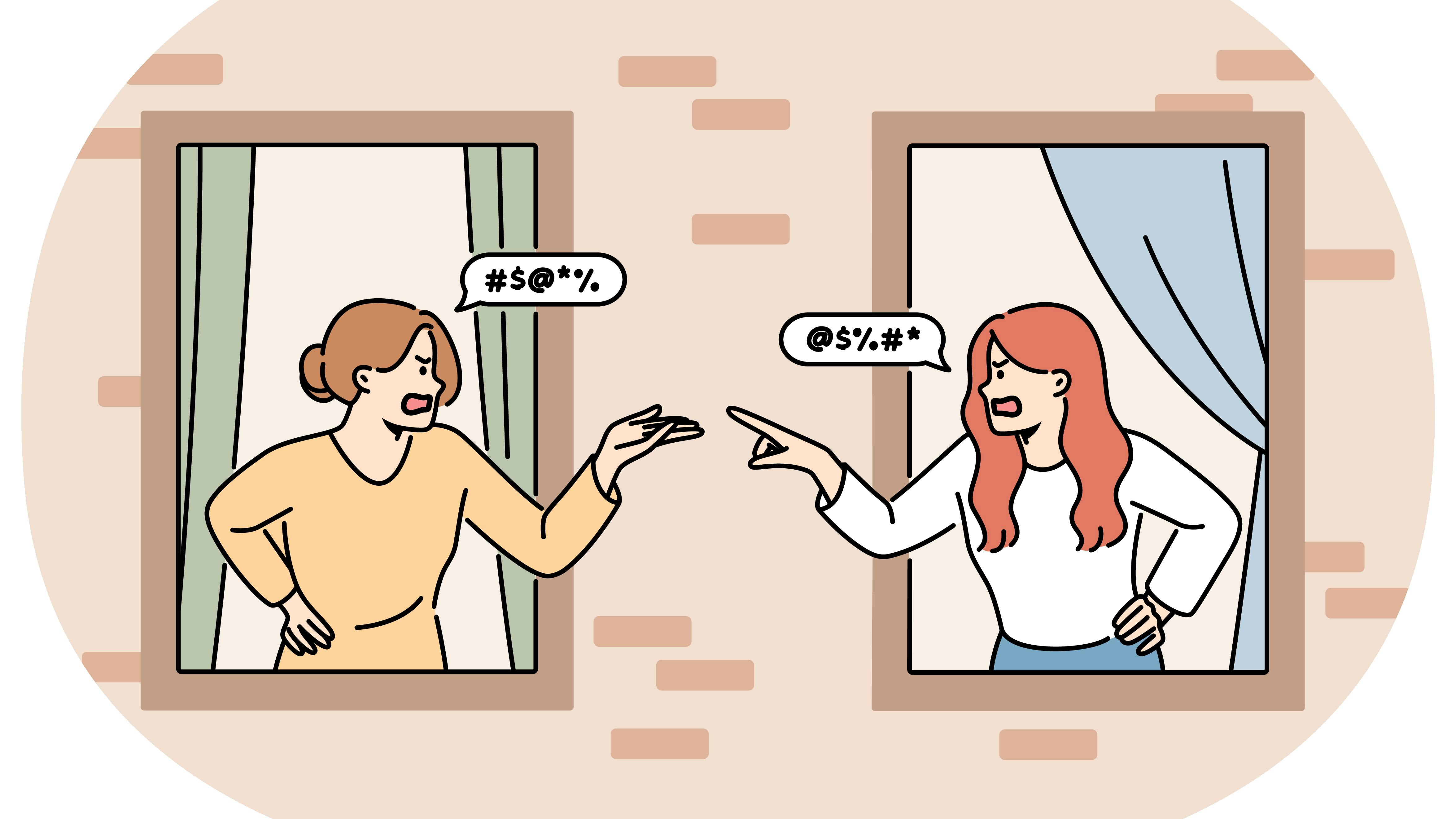 Naboer, der er uvenner