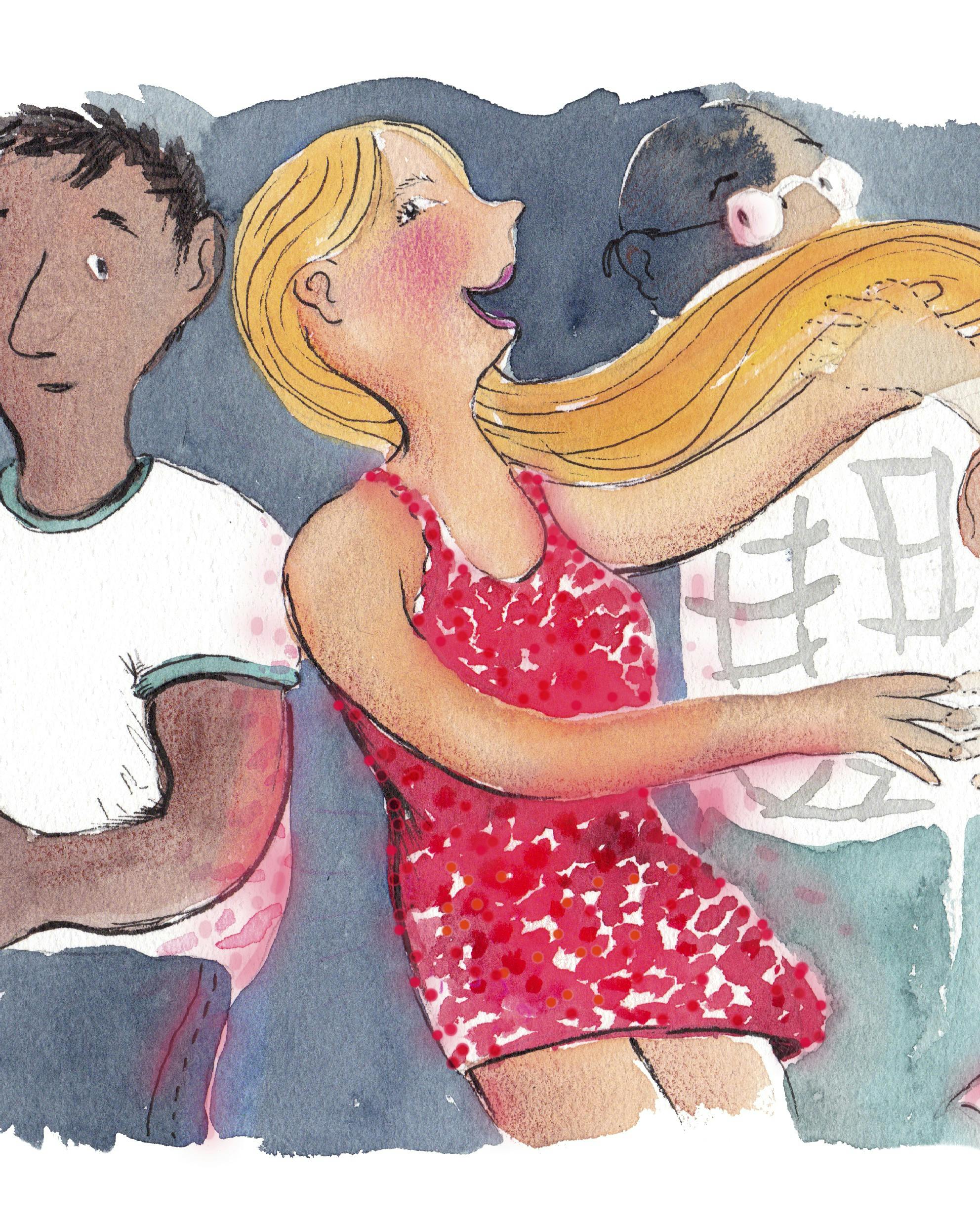 veninder, der skændes