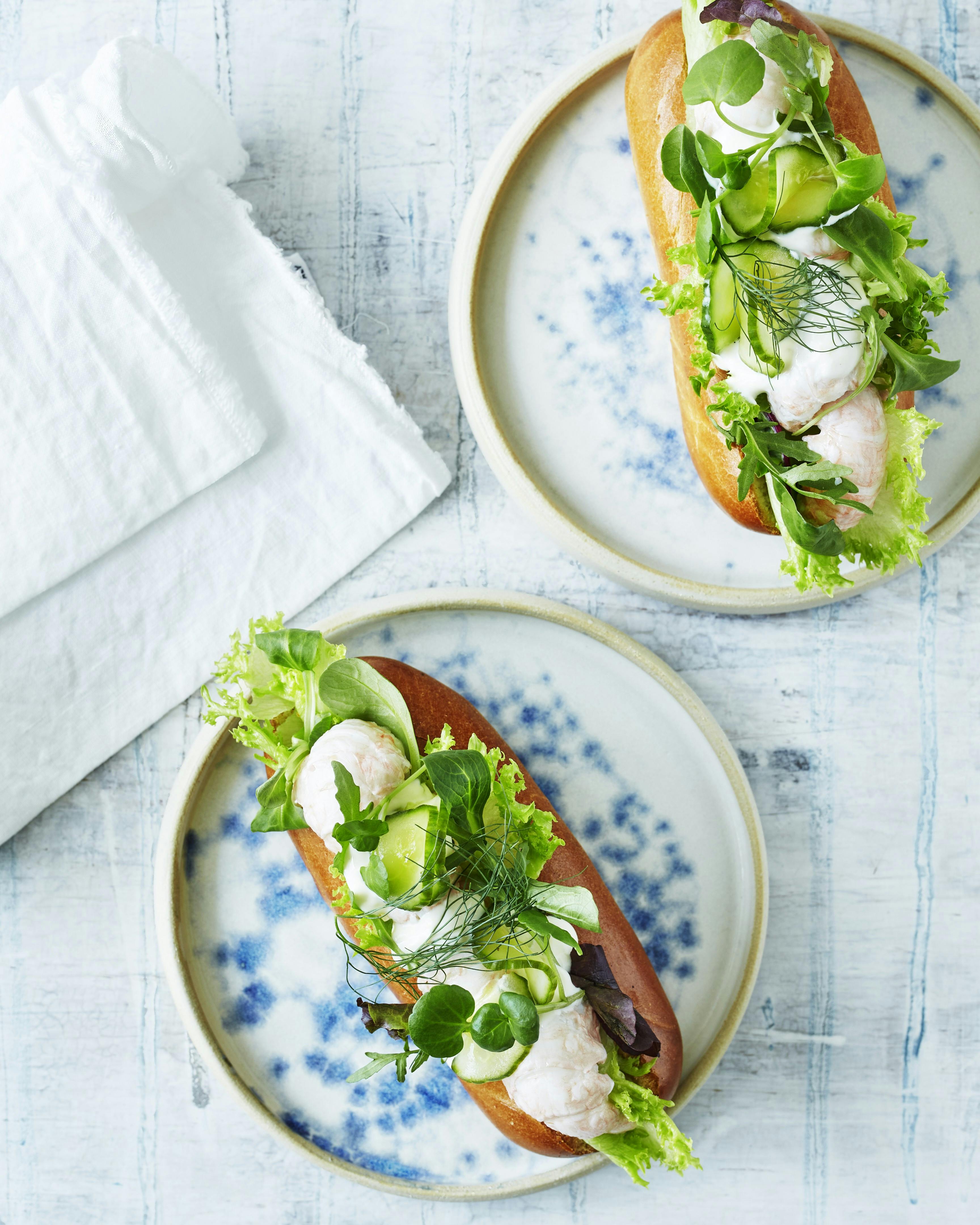 Hotdog med jomfruhummer og citroncreme