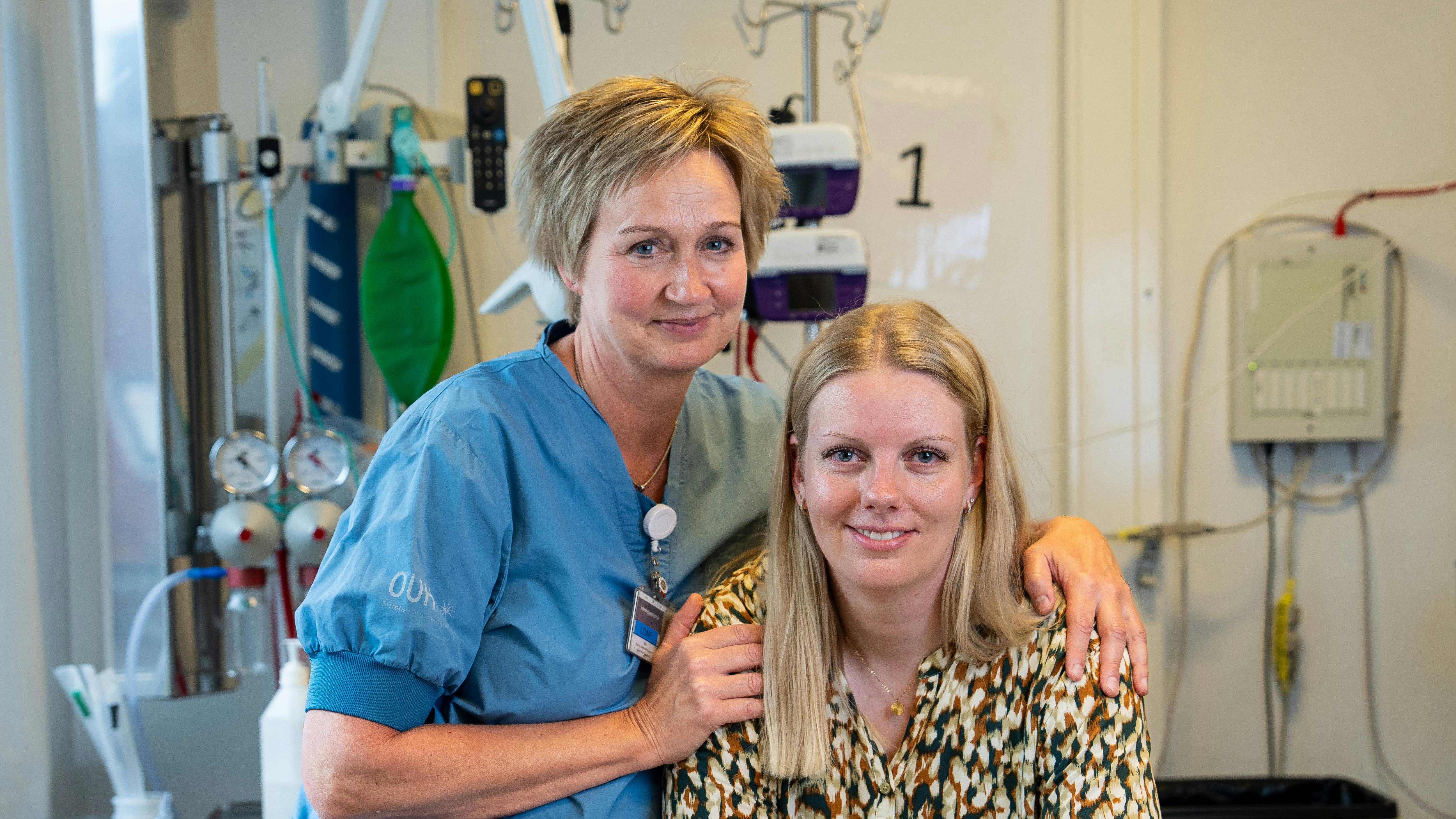 Lone og Jeanette på Odense sygehus(OUH)