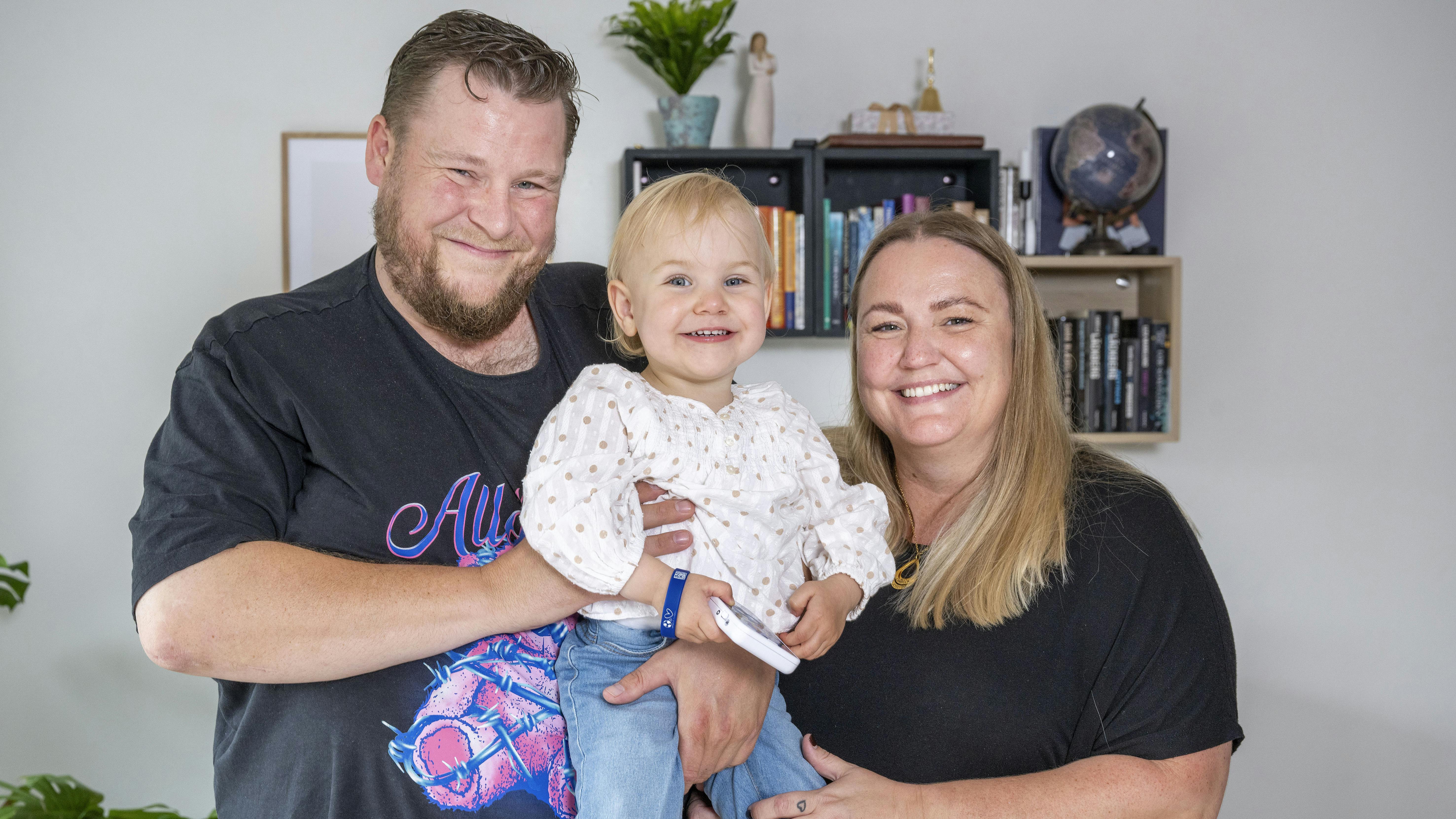 Josefine og hendes forældre