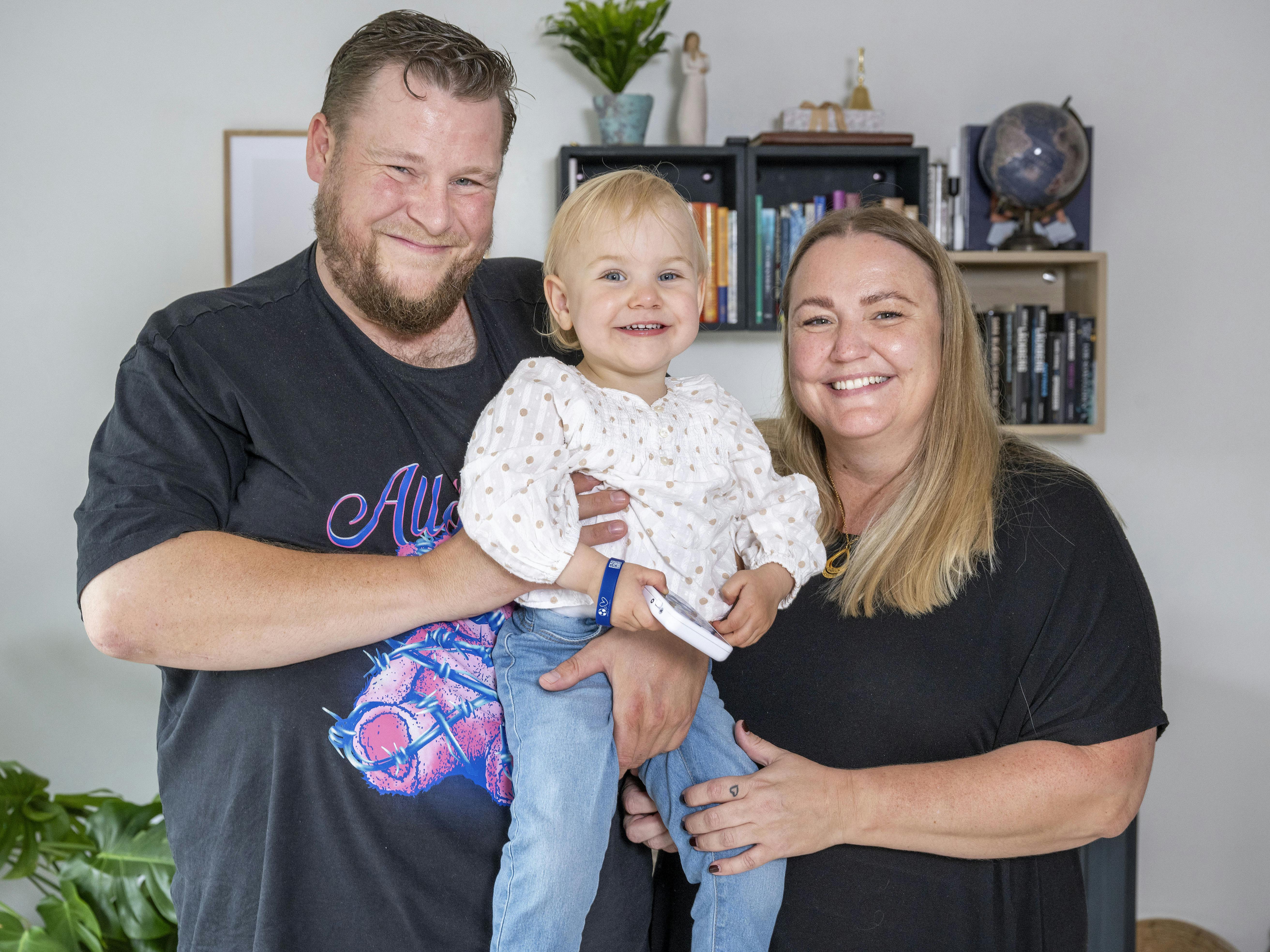 Josefine og hendes forældre