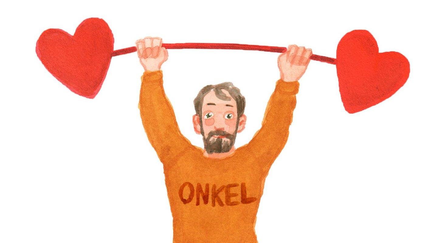 En mand der løfter en vægtstang.