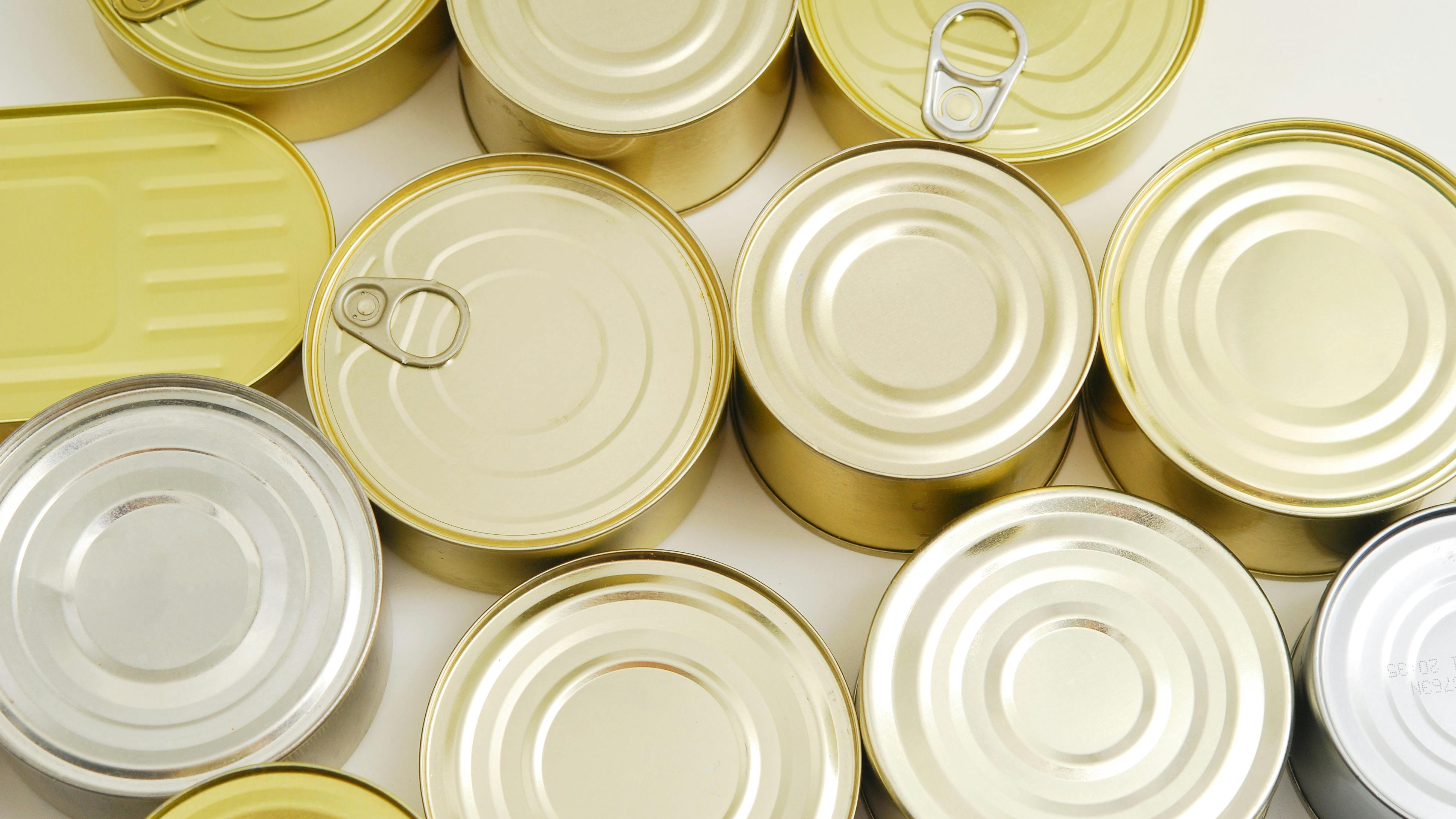 a lot of tin cans