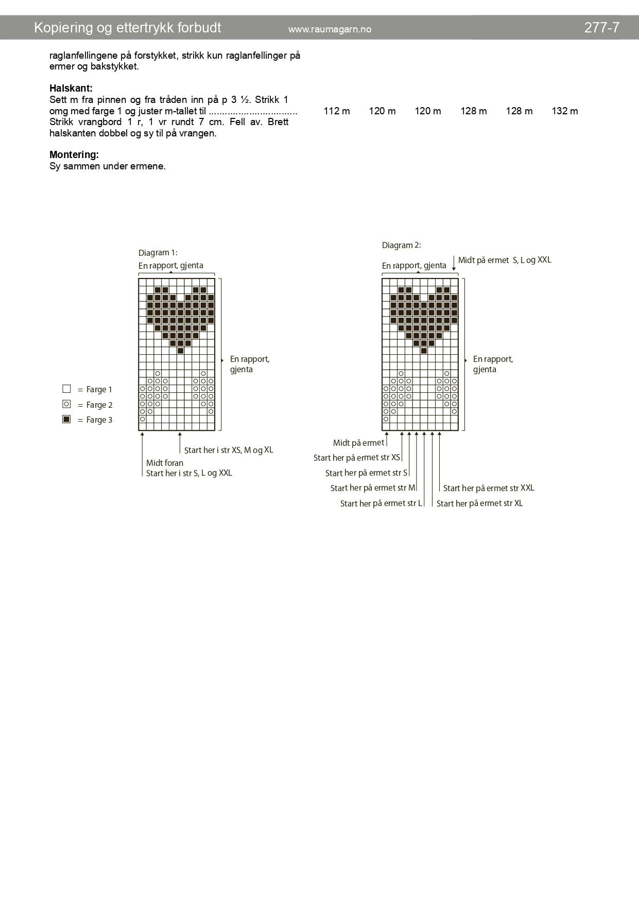 Hjertesweater diagram