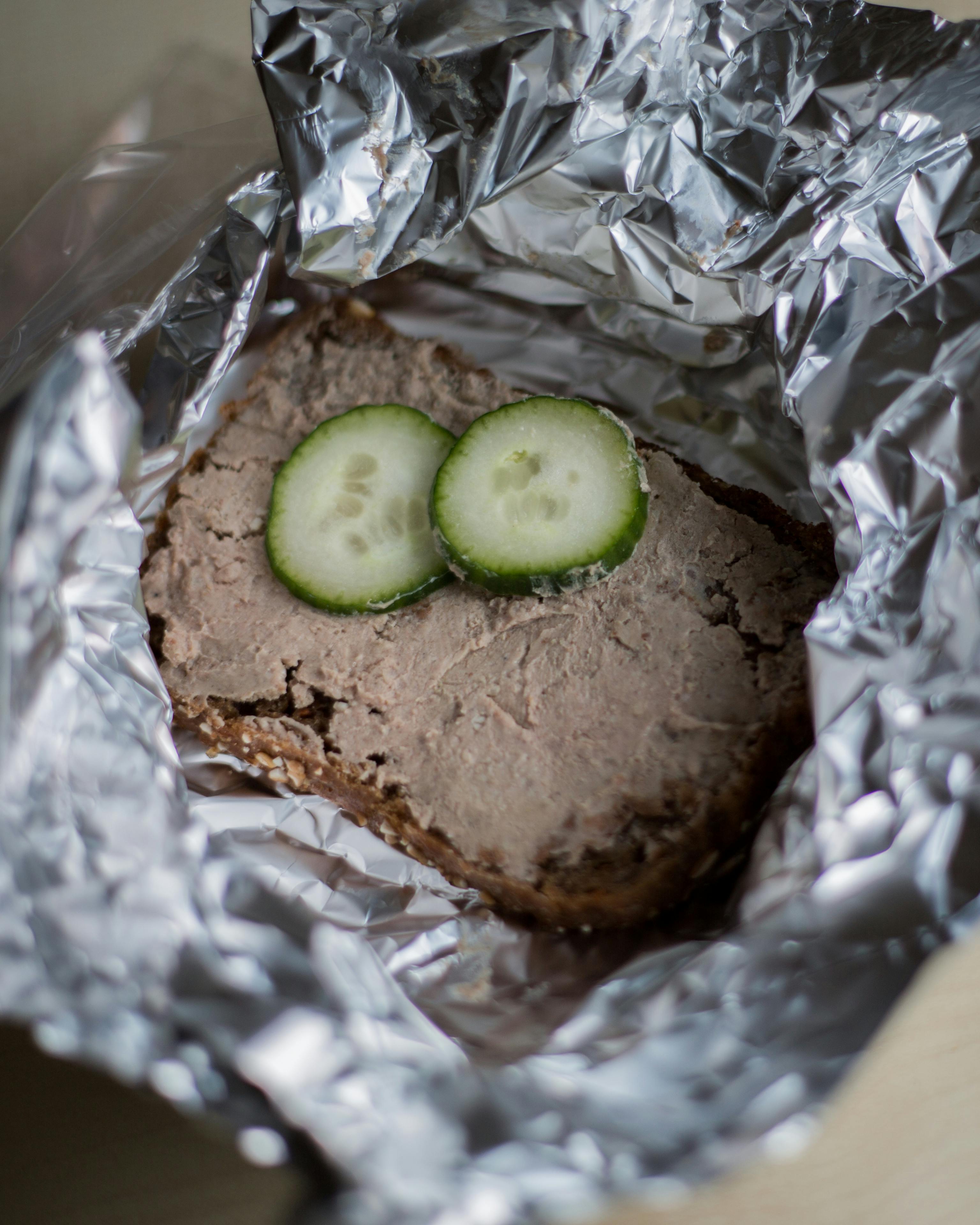 Leverpostejsmad i sølvpapir