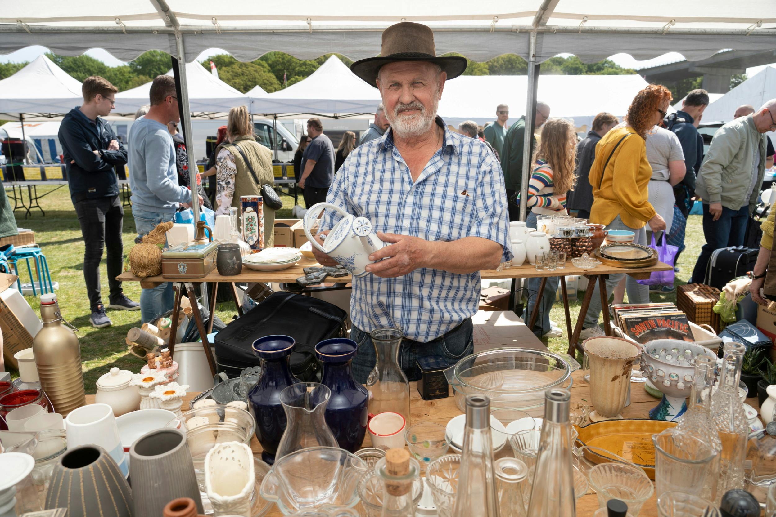 80-årige Svenning Erbs på Lillebælt Marked