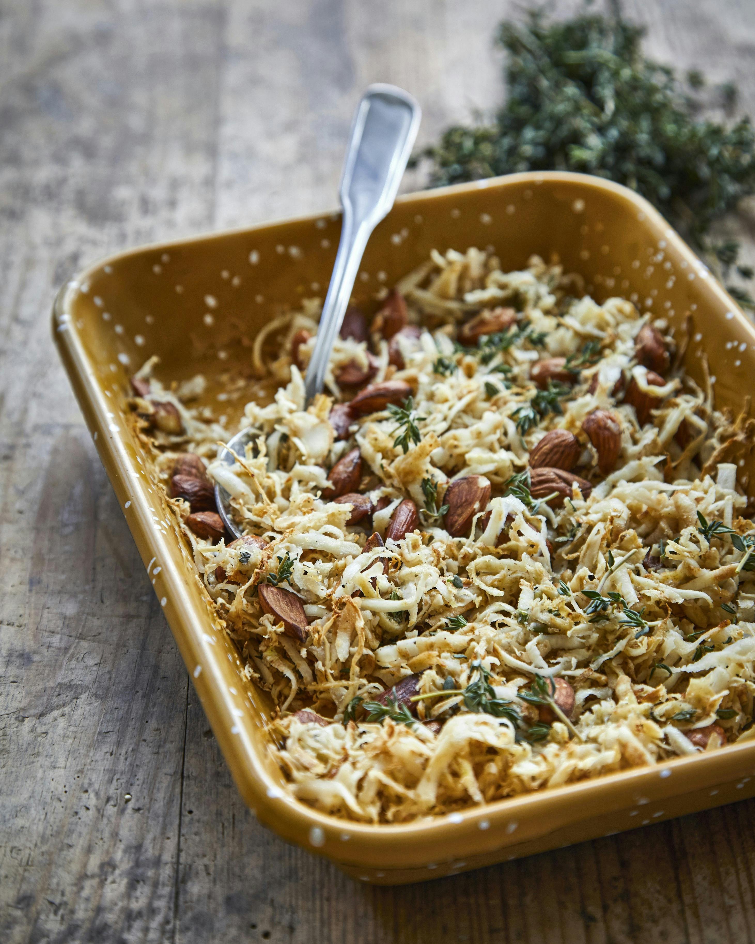 Vintersalat med bagt knoldselleri