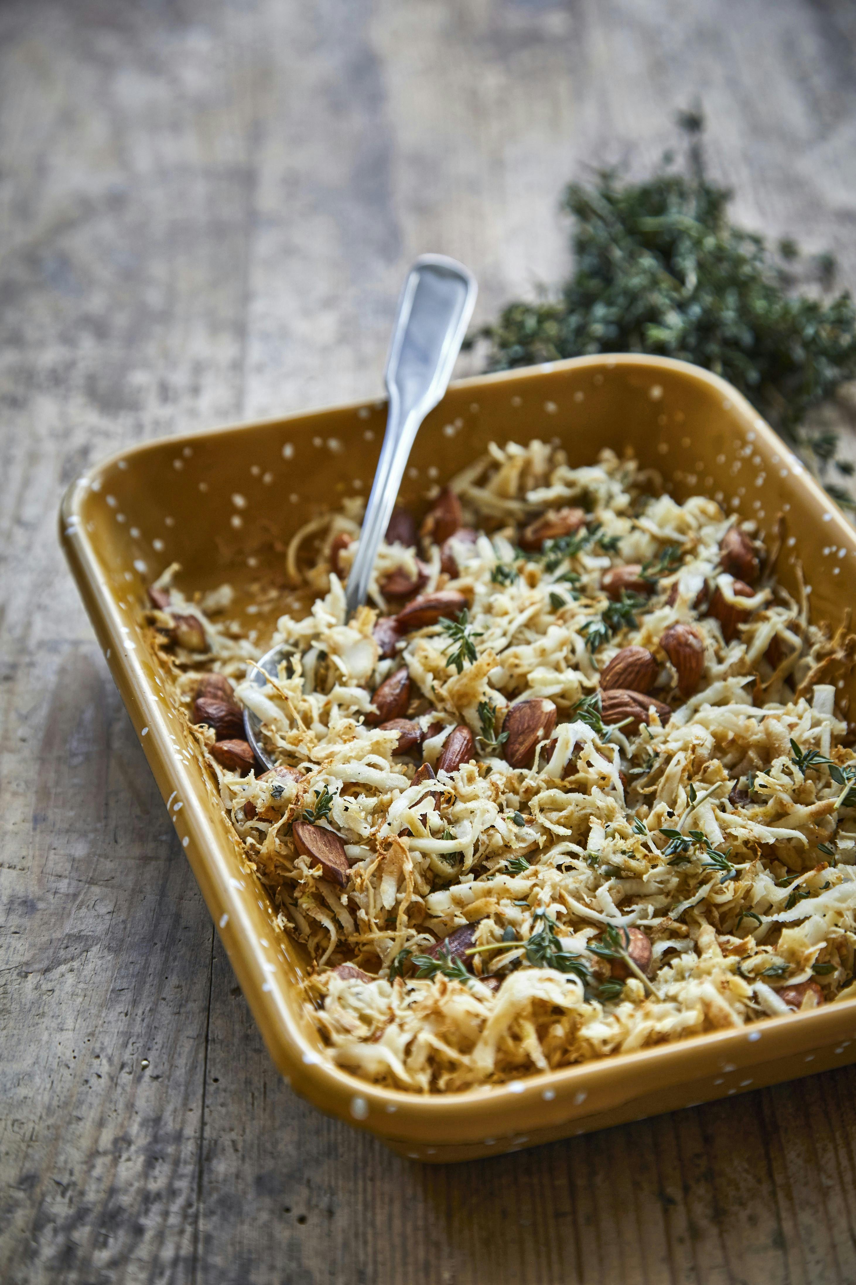 Vintersalat med bagt knoldselleri