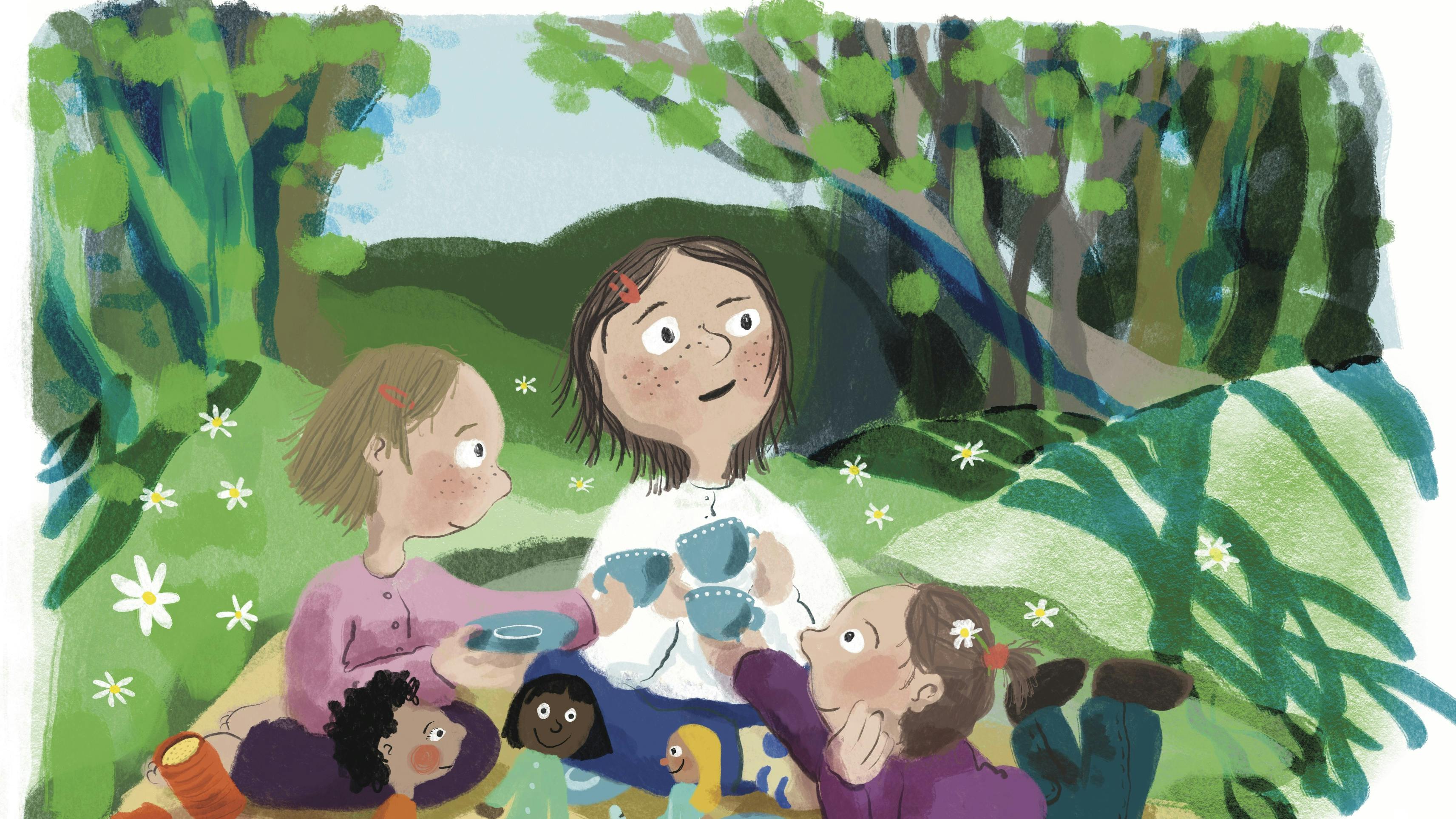 De tre søstre er jævnaldrende og meget tætte.