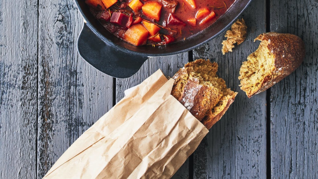 Italiensk suppe med oksekød